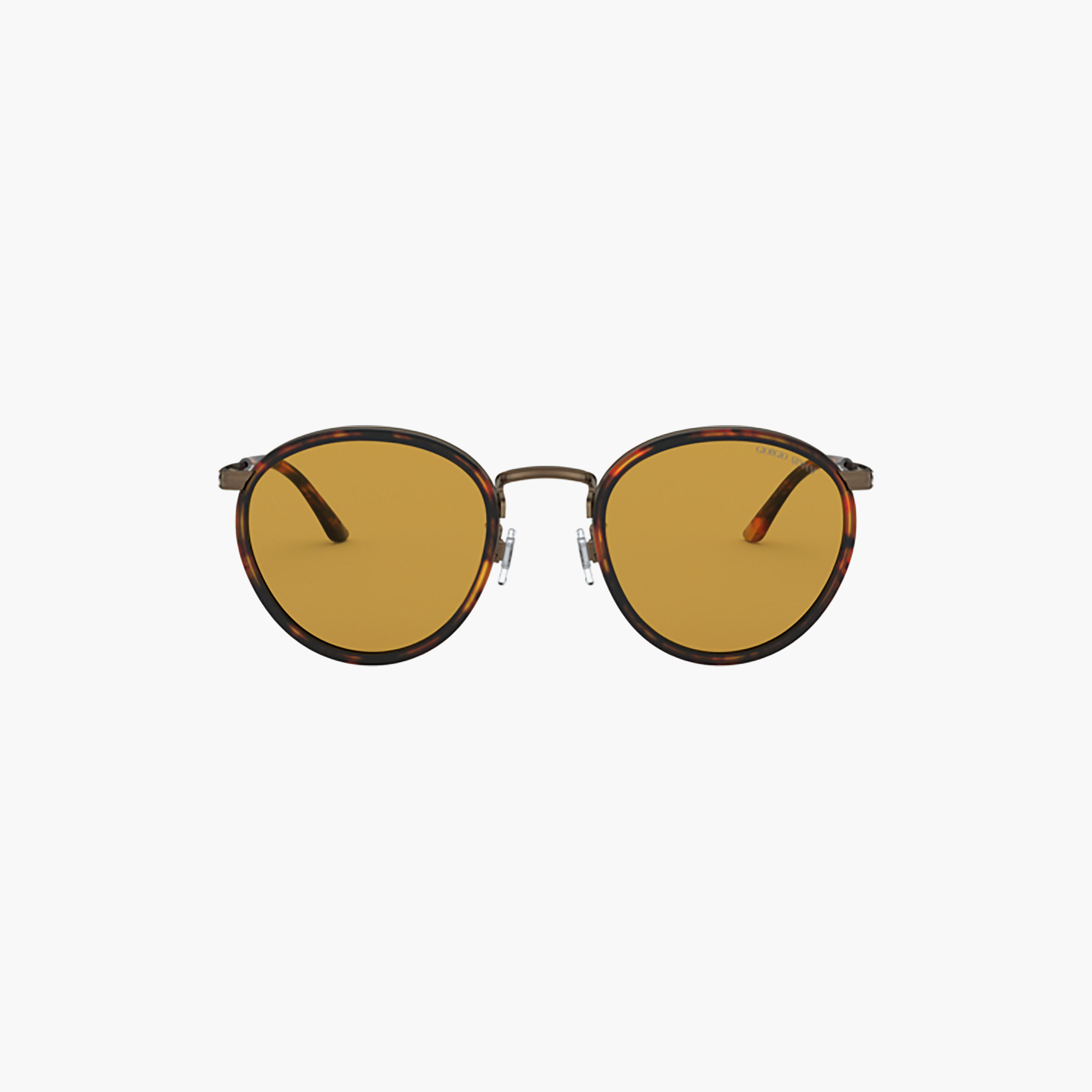 نظارات شمسية دائرية بنية اللون للرجال من جورجيو أرماني | 101M-men-sunglasses-image-1
