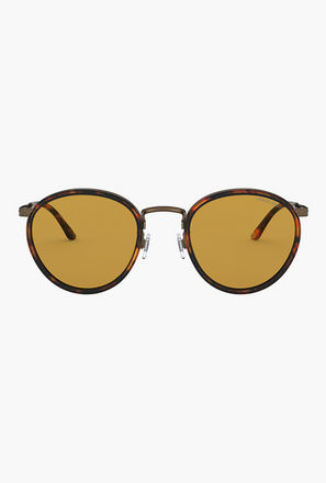 نظارات شمسية دائرية بنية اللون للرجال من جورجيو أرماني | 101M-men-sunglasses-image-1