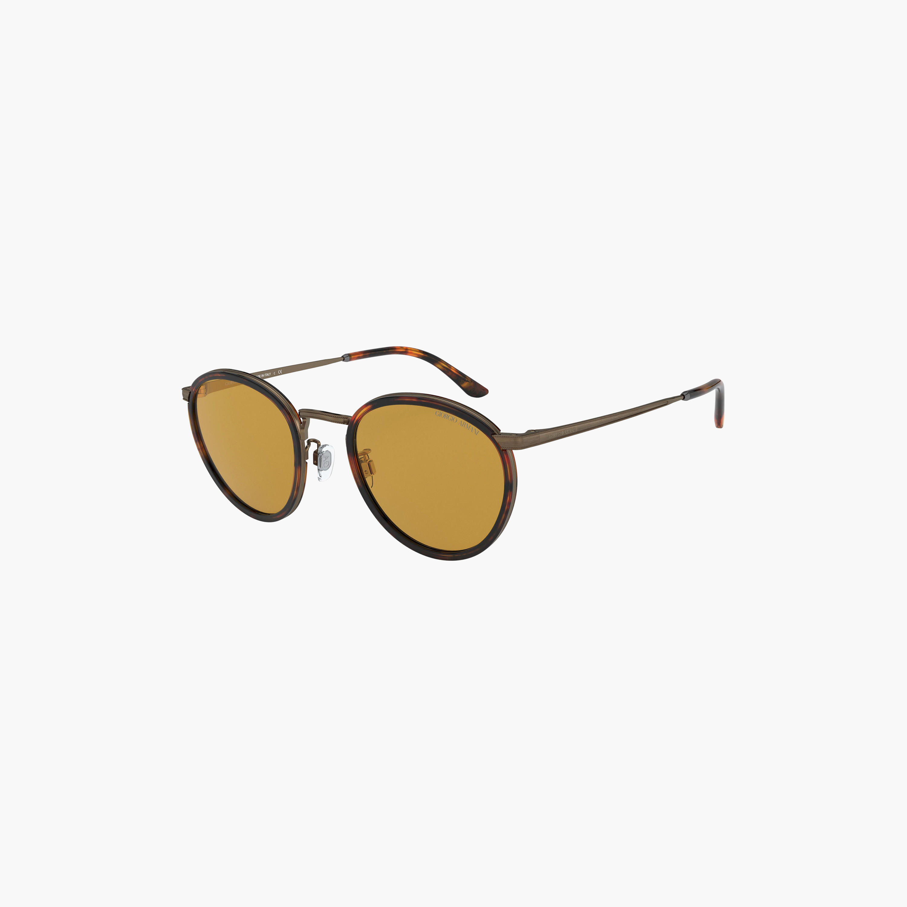 نظارات شمسية دائرية بنية اللون للرجال من جورجيو أرماني | 101M-men-sunglasses-image-3
