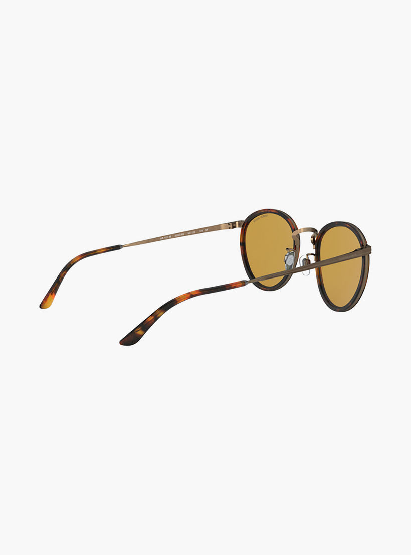 نظارات شمسية دائرية بنية اللون للرجال من جورجيو أرماني | 101M-men-sunglasses-image-4