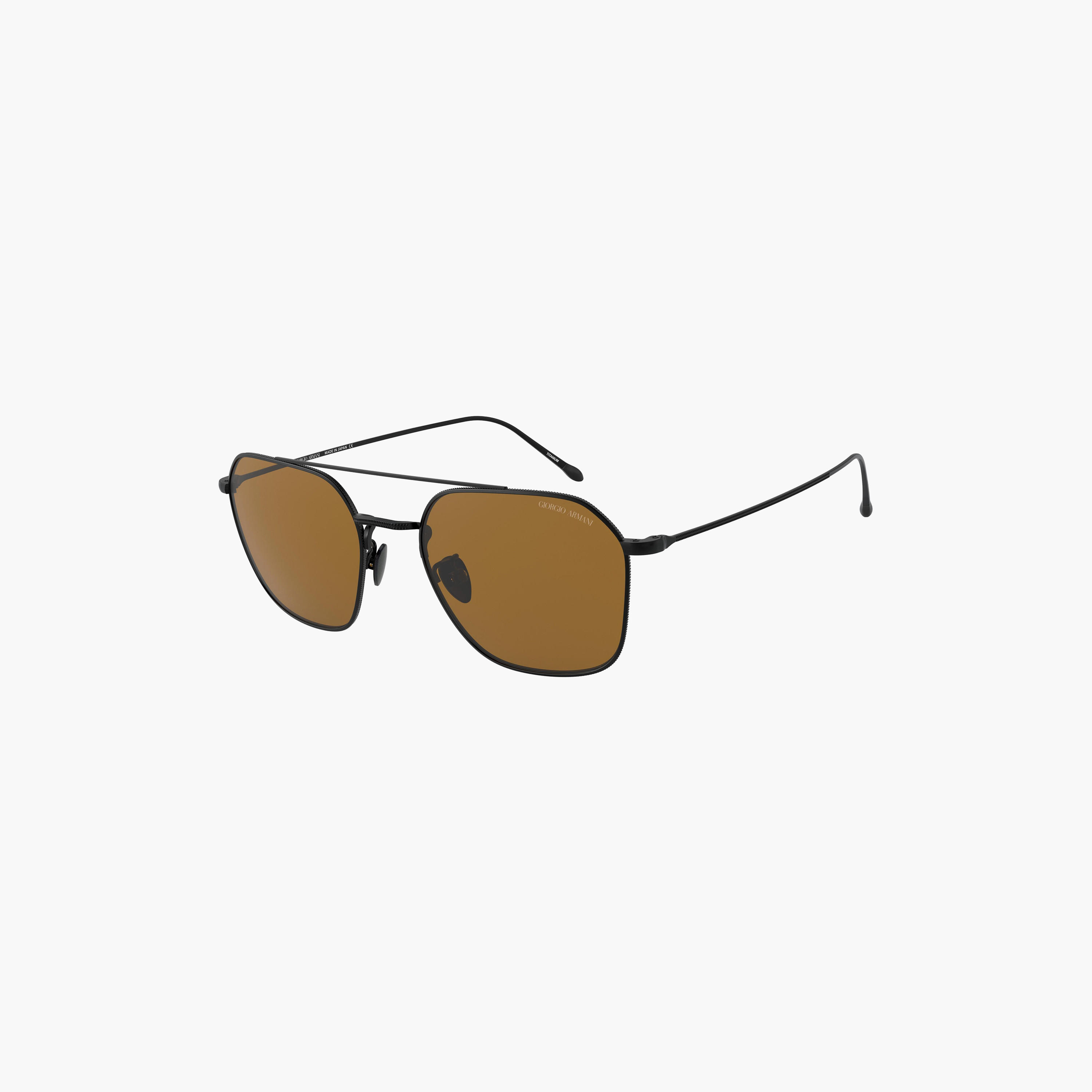 Giorgio Armani Men Square Brown Sunglasses | 6095T-men-sunglasses-image-4