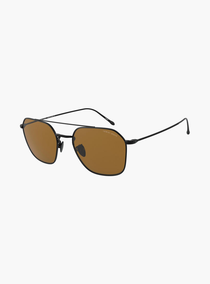 Giorgio Armani Men Square Brown Sunglasses | 6095T-men-sunglasses-image-4