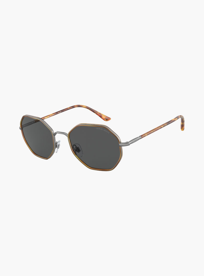 Giorgio Armani Men Geometric Grey Sunglasses | 6112J-men-sunglasses-image-3