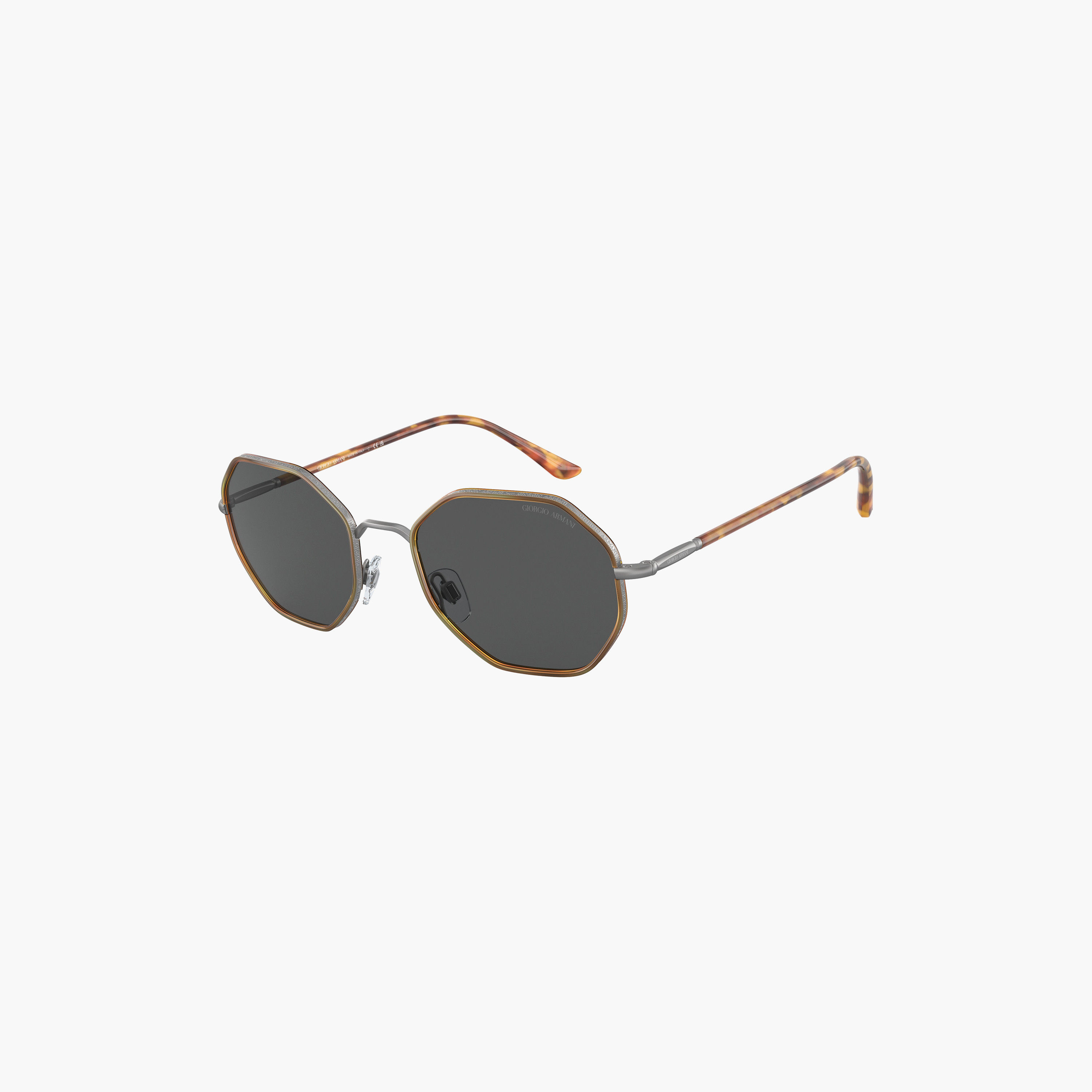 نظارات شمسية رمادية هندسية للرجال من جورجيو أرماني | 6112J-men-sunglasses-image-3