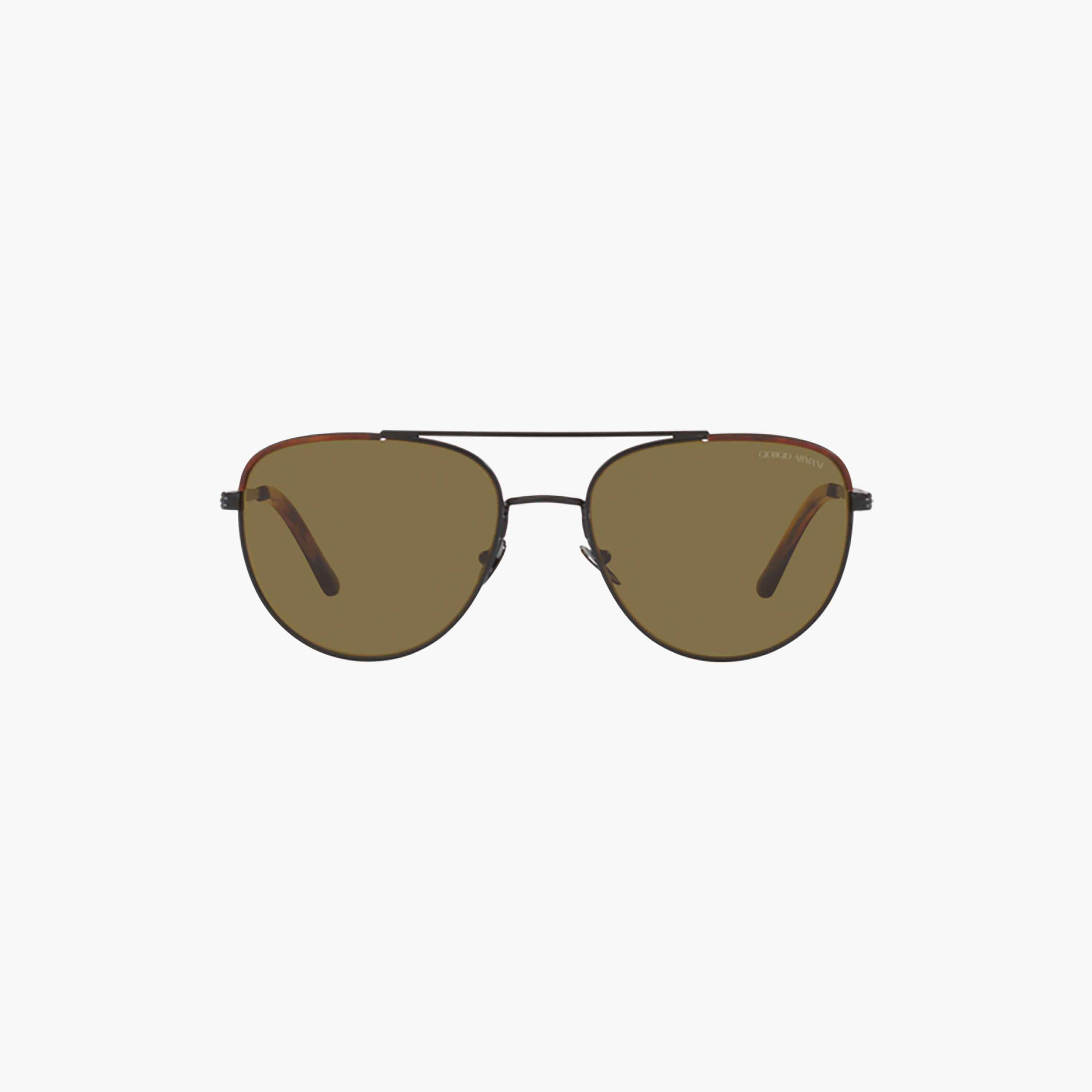 نظارات شمسية جورجيو أرماني رجالية بتصميم طيار بني | 6134J-men-sunglasses-image-1