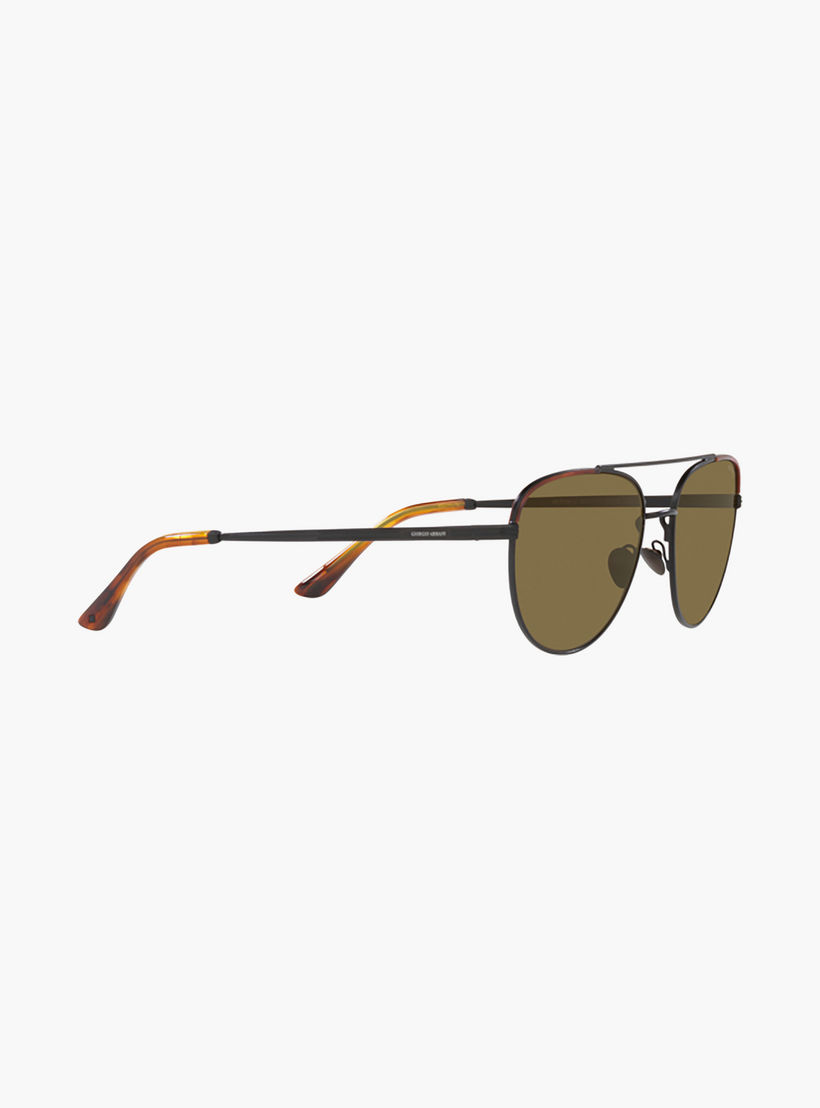 نظارات شمسية جورجيو أرماني رجالية بتصميم طيار بني | 6134J-men-sunglasses-image-3