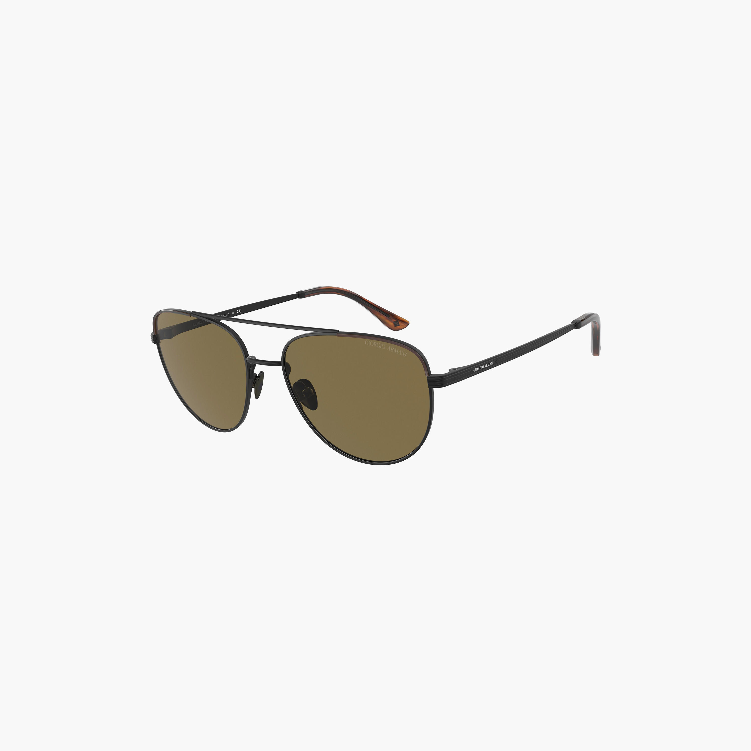 نظارات شمسية جورجيو أرماني رجالية بتصميم طيار بني | 6134J-men-sunglasses-image-4
