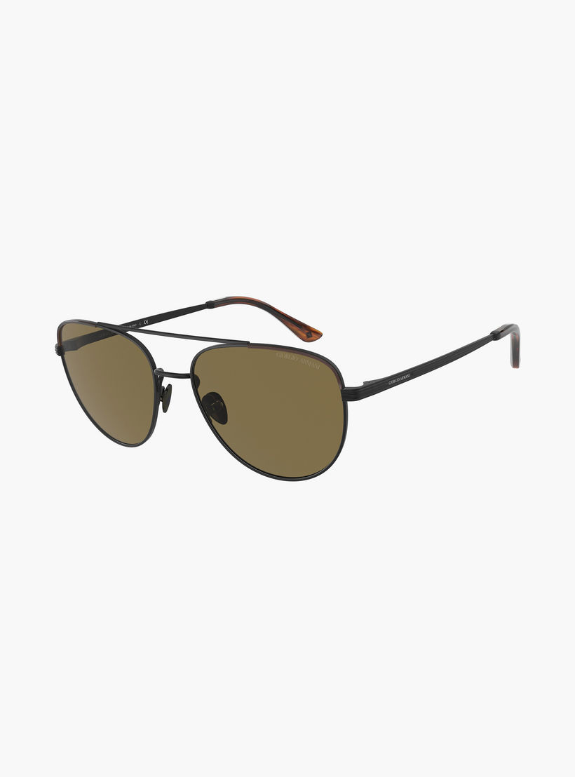 نظارات شمسية جورجيو أرماني رجالية بتصميم طيار بني | 6134J-men-sunglasses-image-4