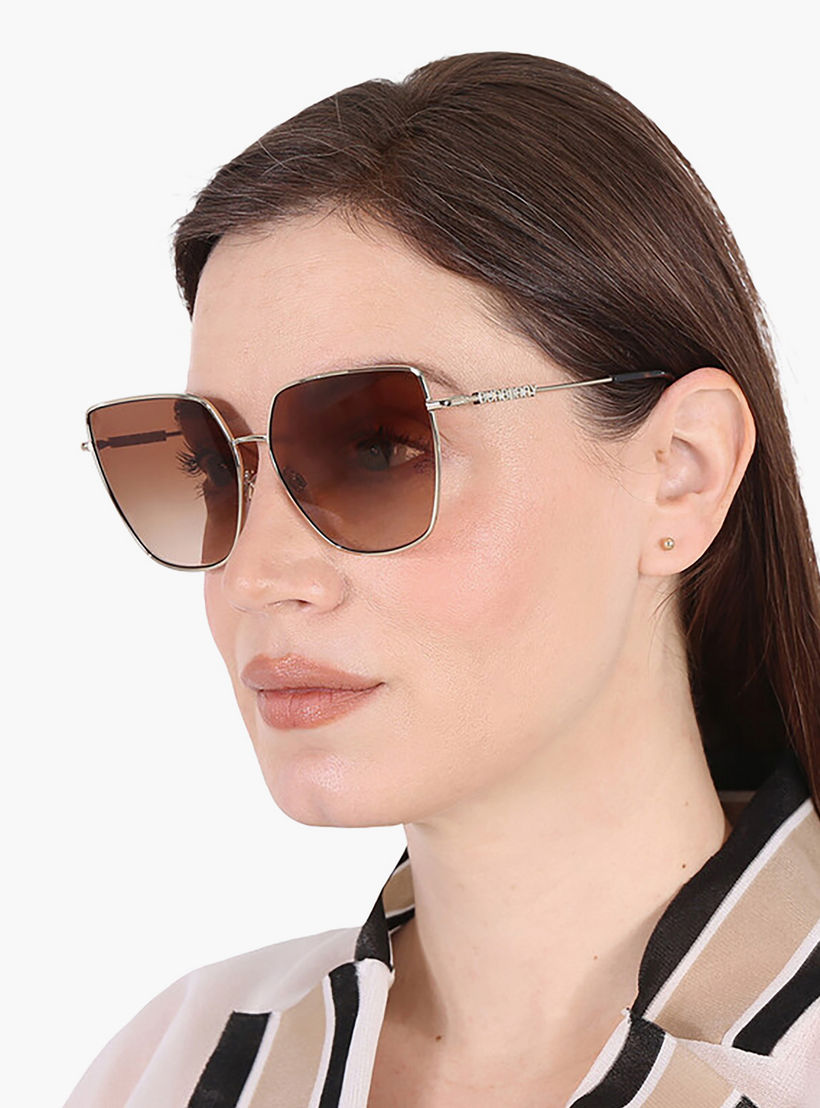 نظارات شمسية مربعة بنية اللون من بربري للنساء | 3143-women-sunglasses-image-6
