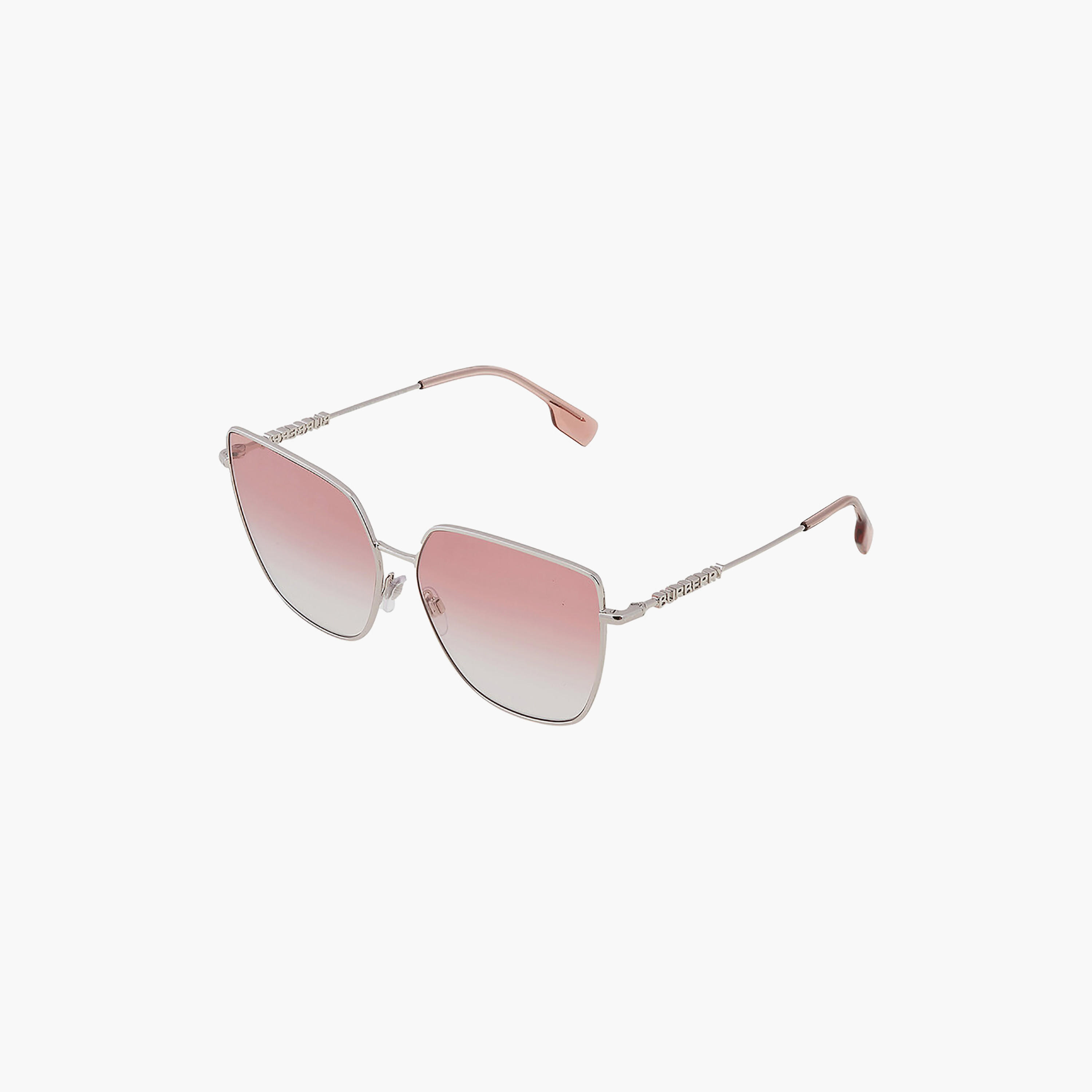 نظارات شمسية مربعة كبيرة الحجم باللون الوردي من بربري للنساء | 3143-women-sunglasses-image-3
