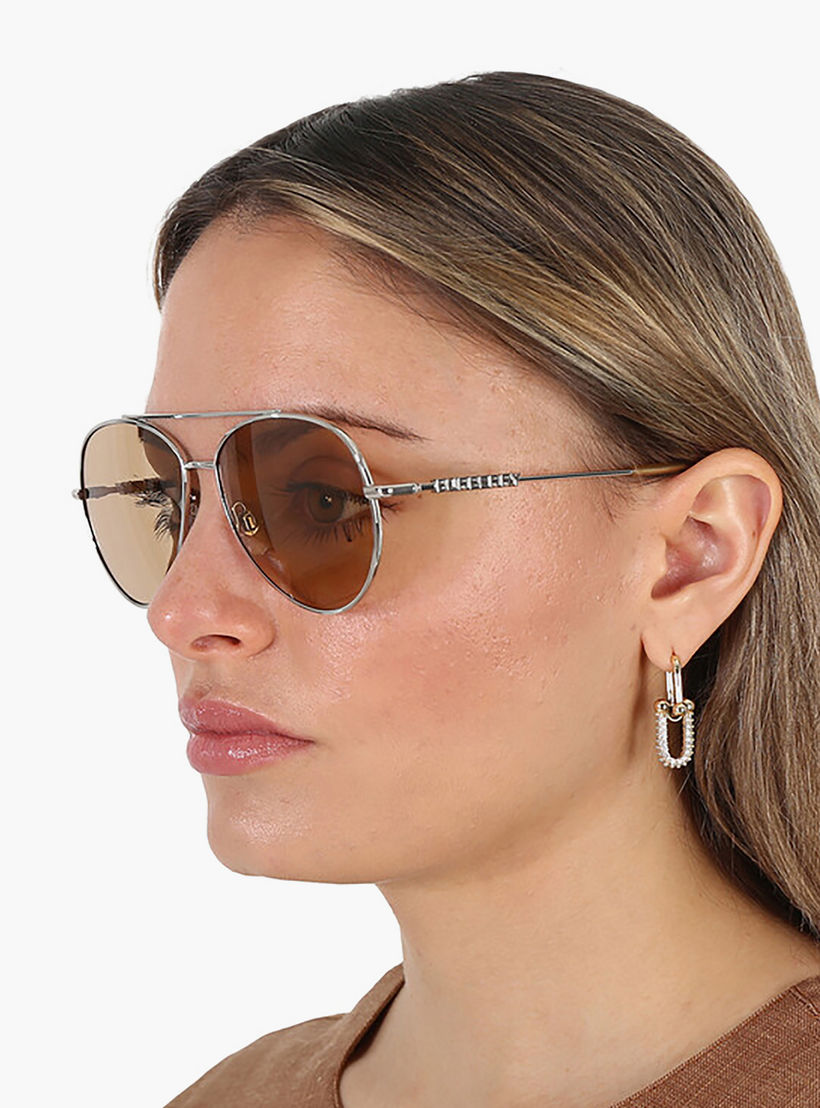 نظارات شمسية بربري نسائية بنية اللون بتصميم طيار | 3147-women-sunglasses-image-5
