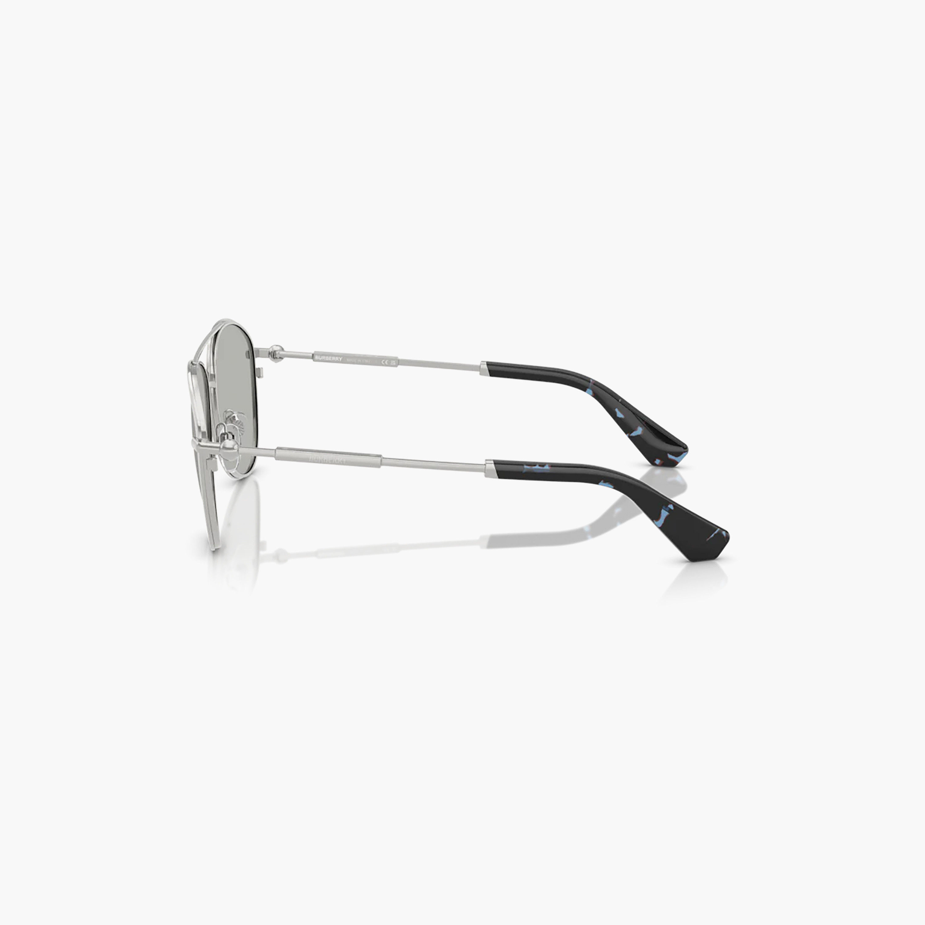 Burberry Unisex Aviator Grey Sunglasses | 3157-men-sunglasses-image-2