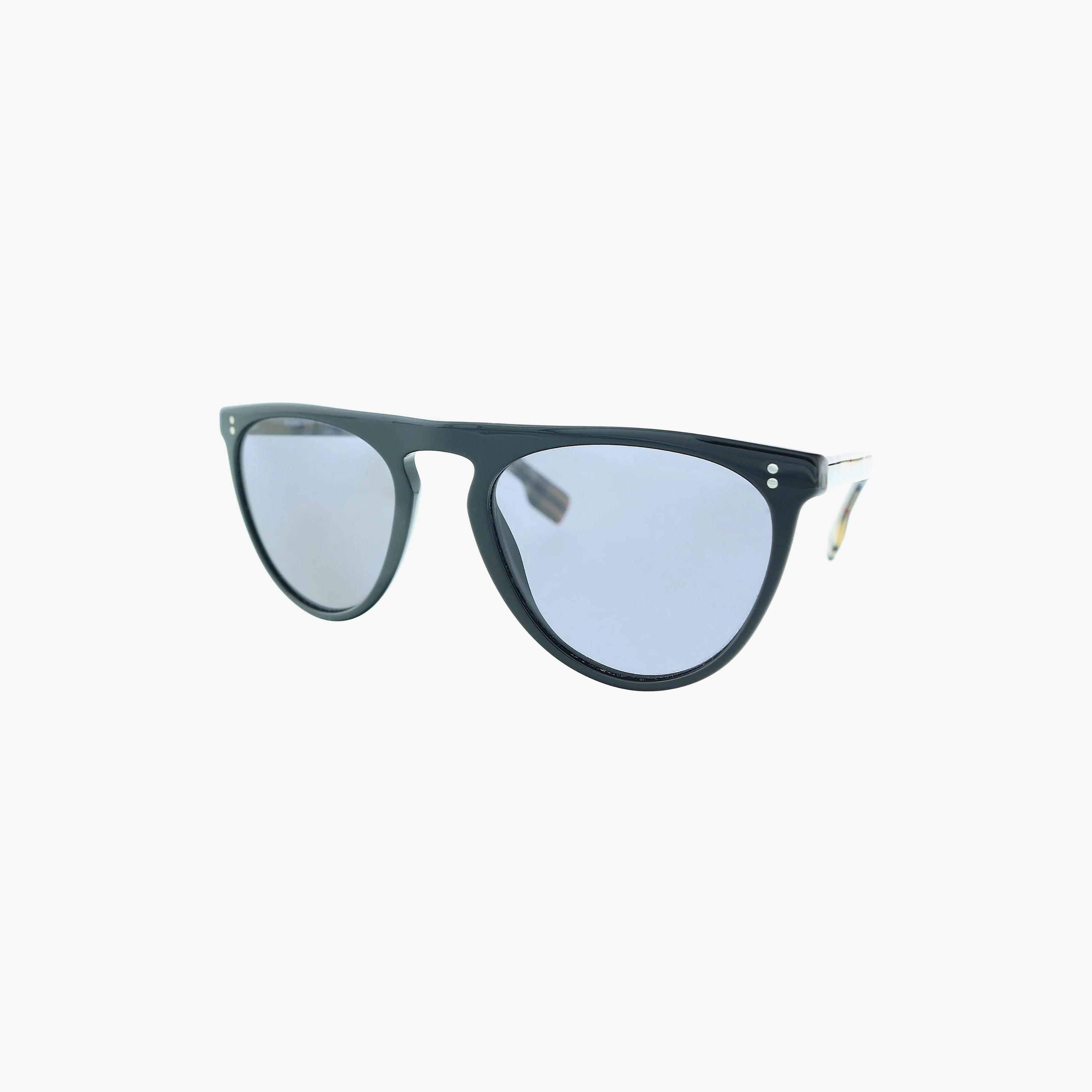 نظارات شمسية رجالية دائرية مستقطبة زرقاء من بربري | 4281-men-sunglasses-image-3