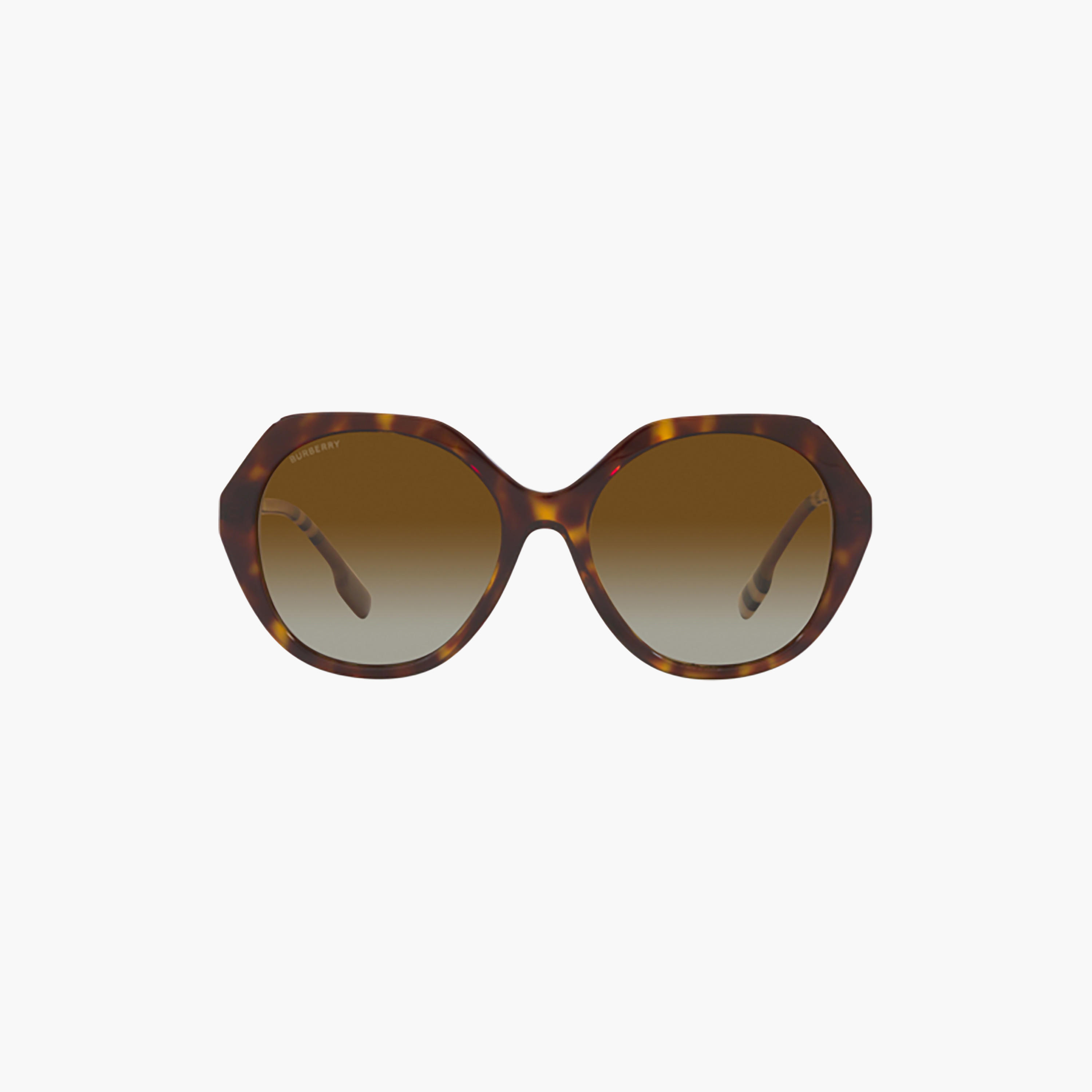 نظارات شمسية بنية اللون بتصميم هندسي مستقطب من بربري للنساء | 4375-women-sunglasses-image-5