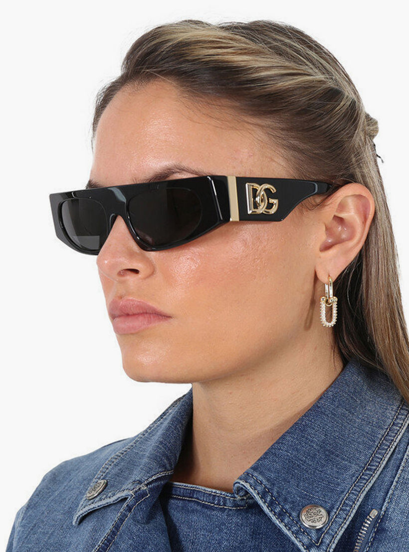 Dolce & Gabbana Unisex Rectangle Grey Sunglasses | 4411-men-sunglasses-image-5