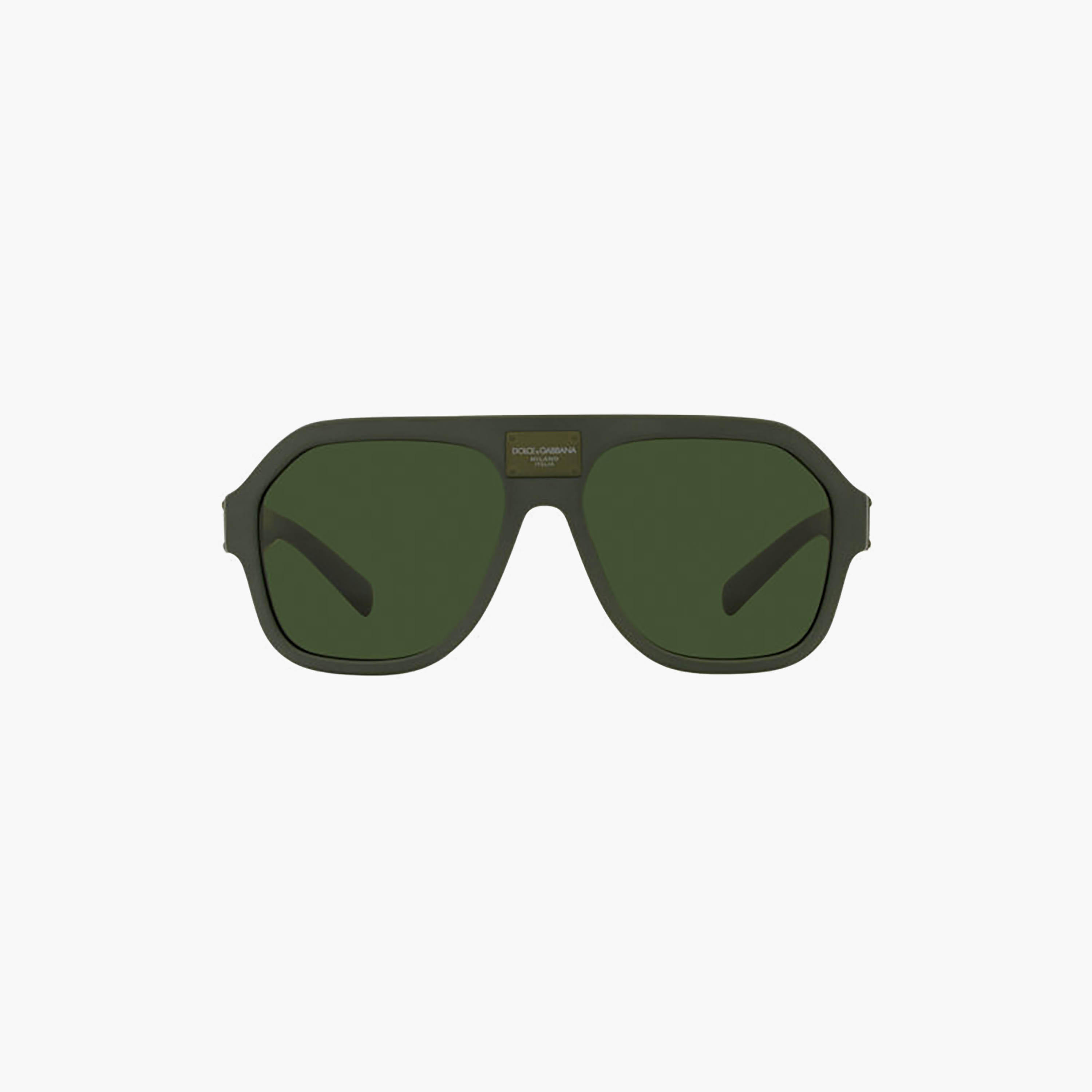 Dolce & Gabbana Men Wayfarer & Square Green Sunglasses | 4433-men-sunglasses-image-2