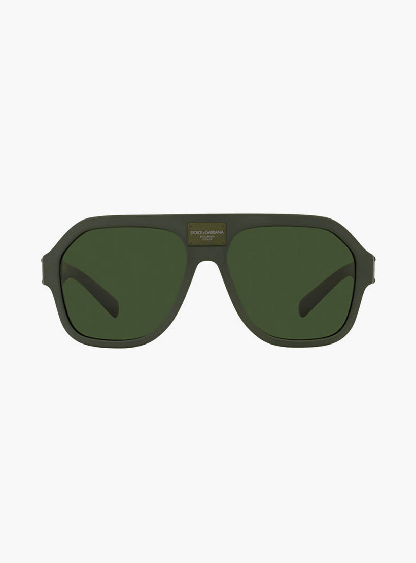 Dolce & Gabbana Men Wayfarer & Square Green Sunglasses | 4433-men-sunglasses-image-2