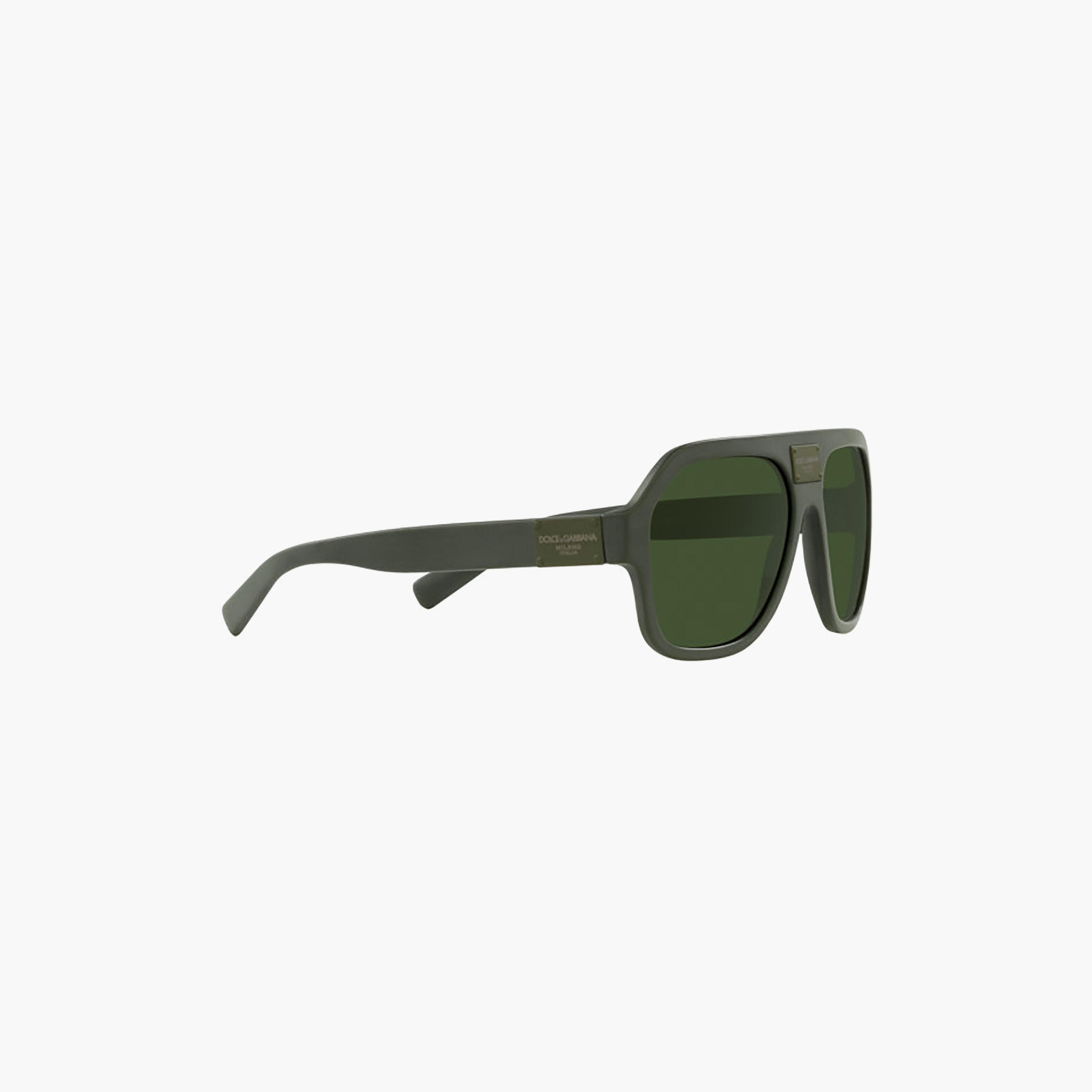 Dolce & Gabbana Men Wayfarer & Square Green Sunglasses | 4433-men-sunglasses-image-3