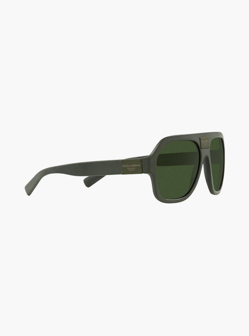 Dolce & Gabbana Men Wayfarer & Square Green Sunglasses | 4433-men-sunglasses-image-3
