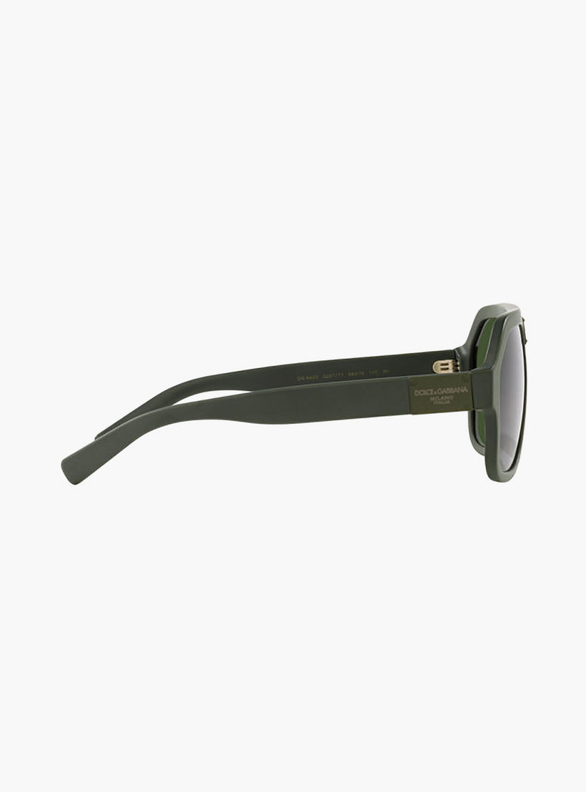 Dolce & Gabbana Men Wayfarer & Square Green Sunglasses | 4433-men-sunglasses-image-4