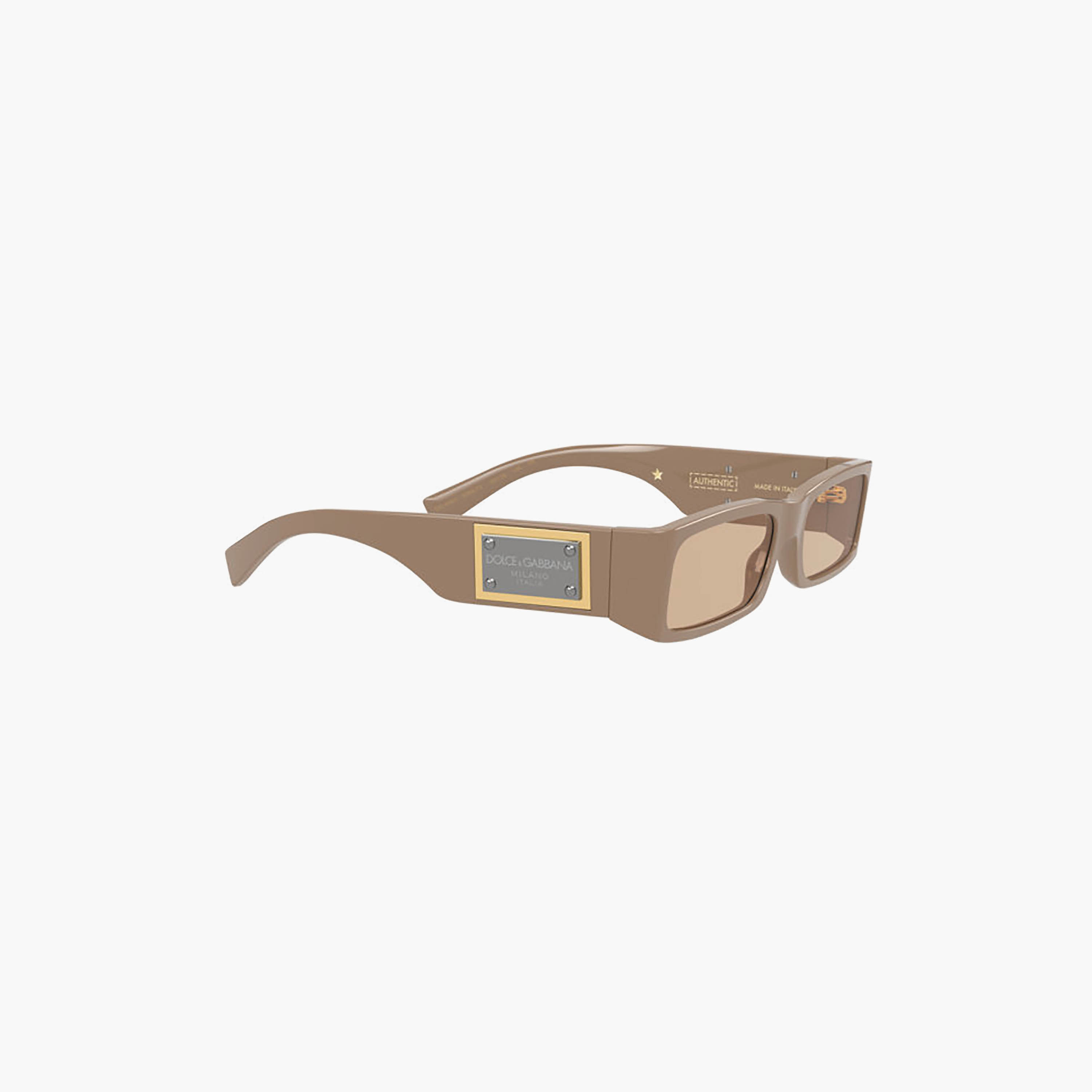 Dolce & Gabbana Men Rectangle Brown Sunglasses | 4444-men-sunglasses-image-2