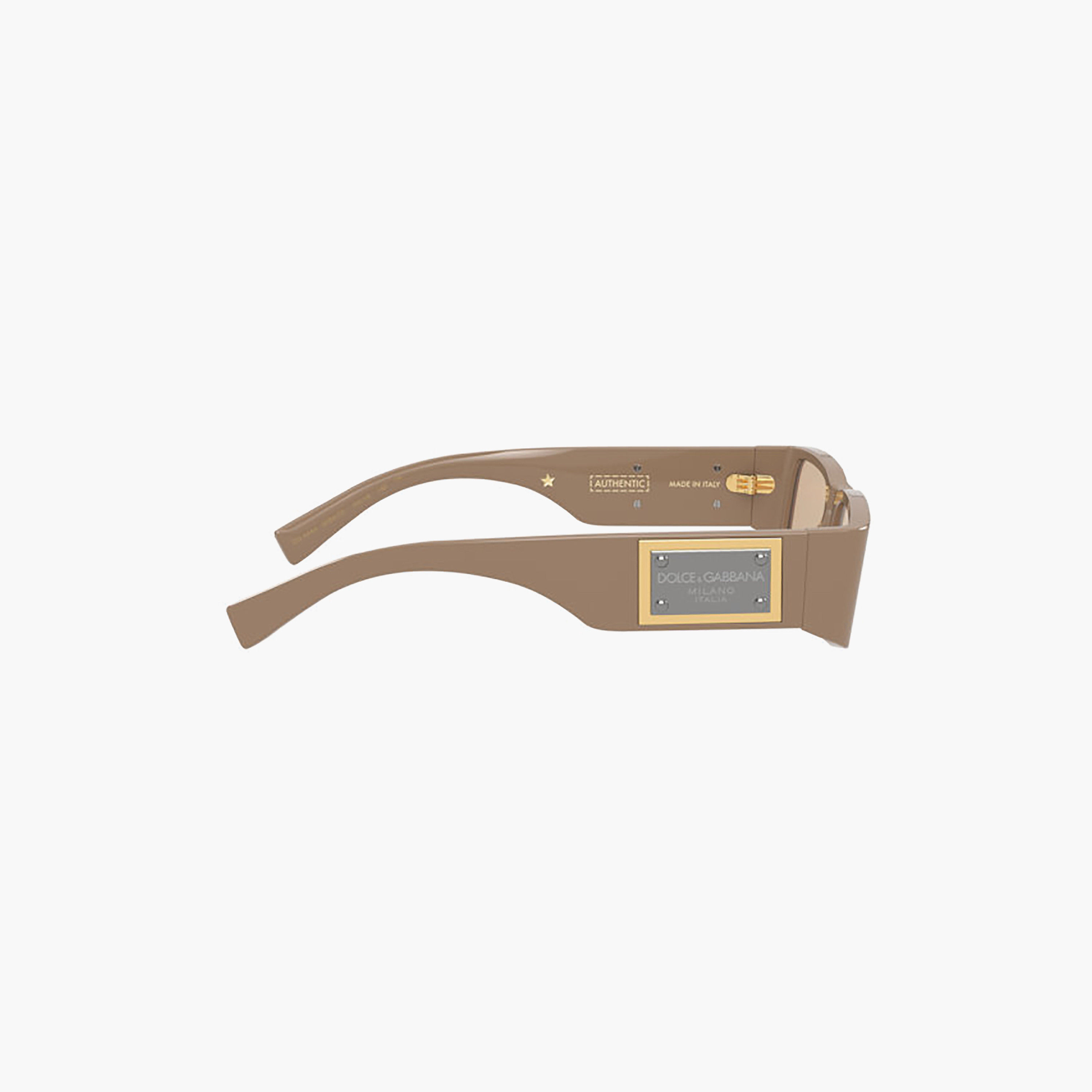 Dolce & Gabbana Men Rectangle Brown Sunglasses | 4444-men-sunglasses-image-3