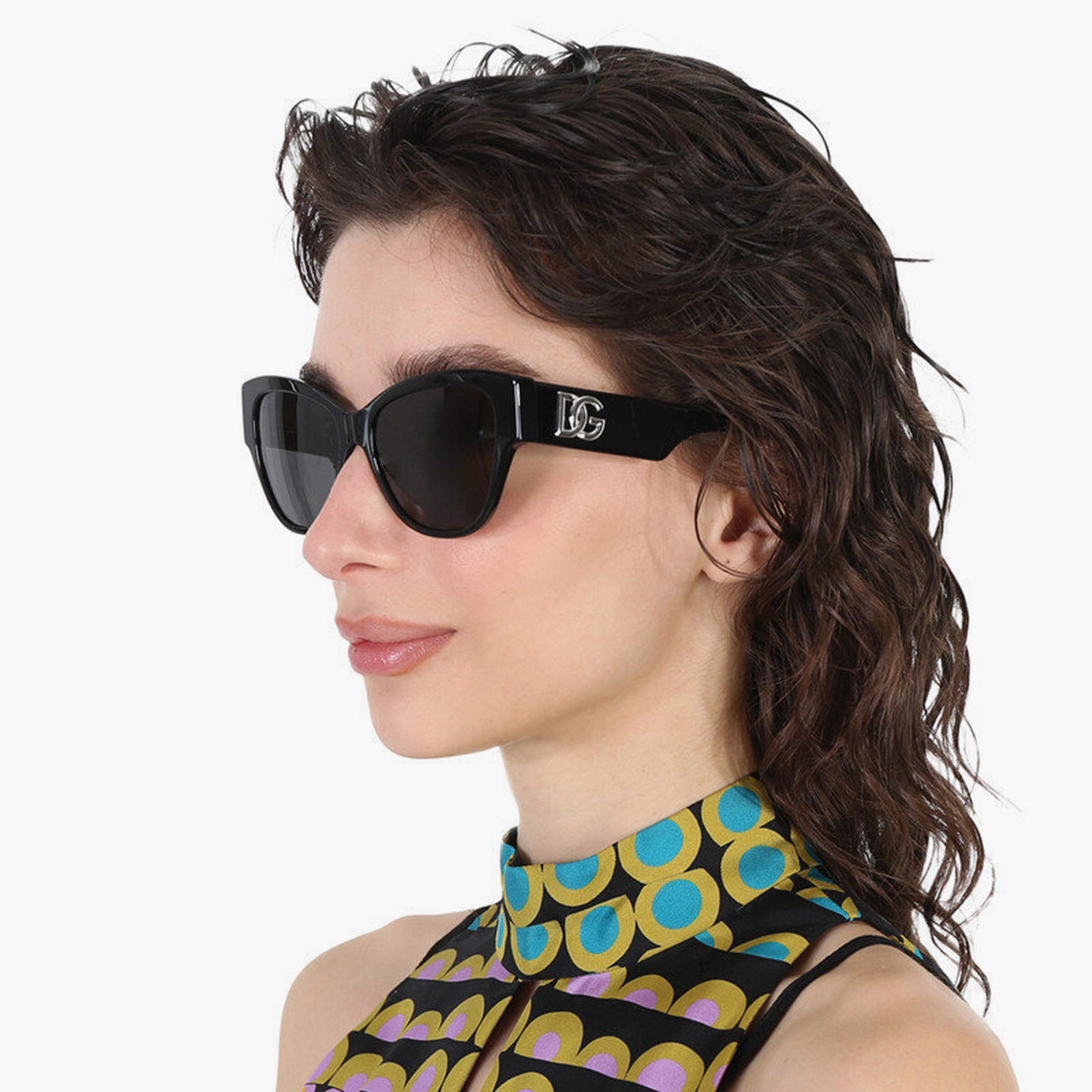 نظارات شمسية رمادية بتصميم عين القطة من دولتشي آند غابانا للنساء | 4449-women-sunglasses-image-5