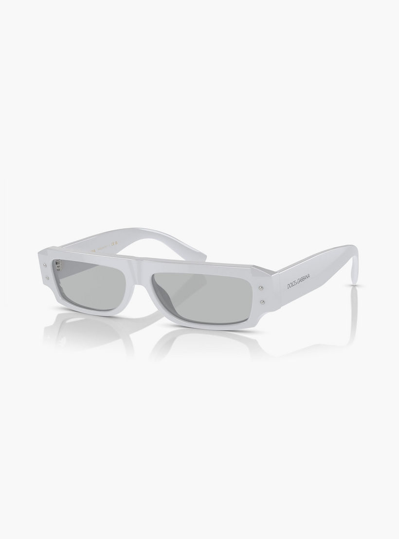 Dolce & Gabbana Men Rectangle Grey Sunglasses | 4458-men-sunglasses-image-3
