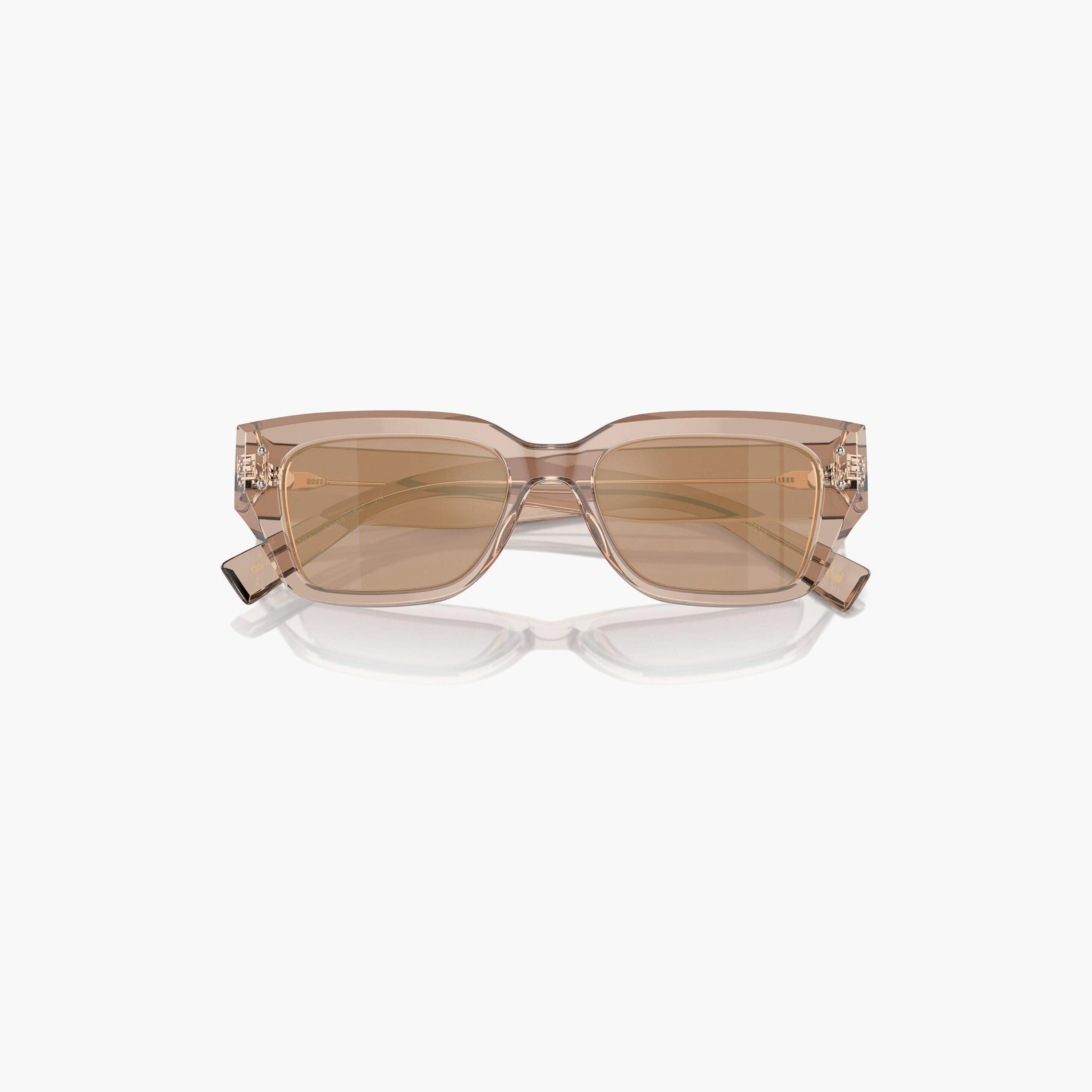 نظارات شمسية نسائية مستطيلة بنية اللون من دولتشي آند غابانا | 4462-women-sunglasses-image-4