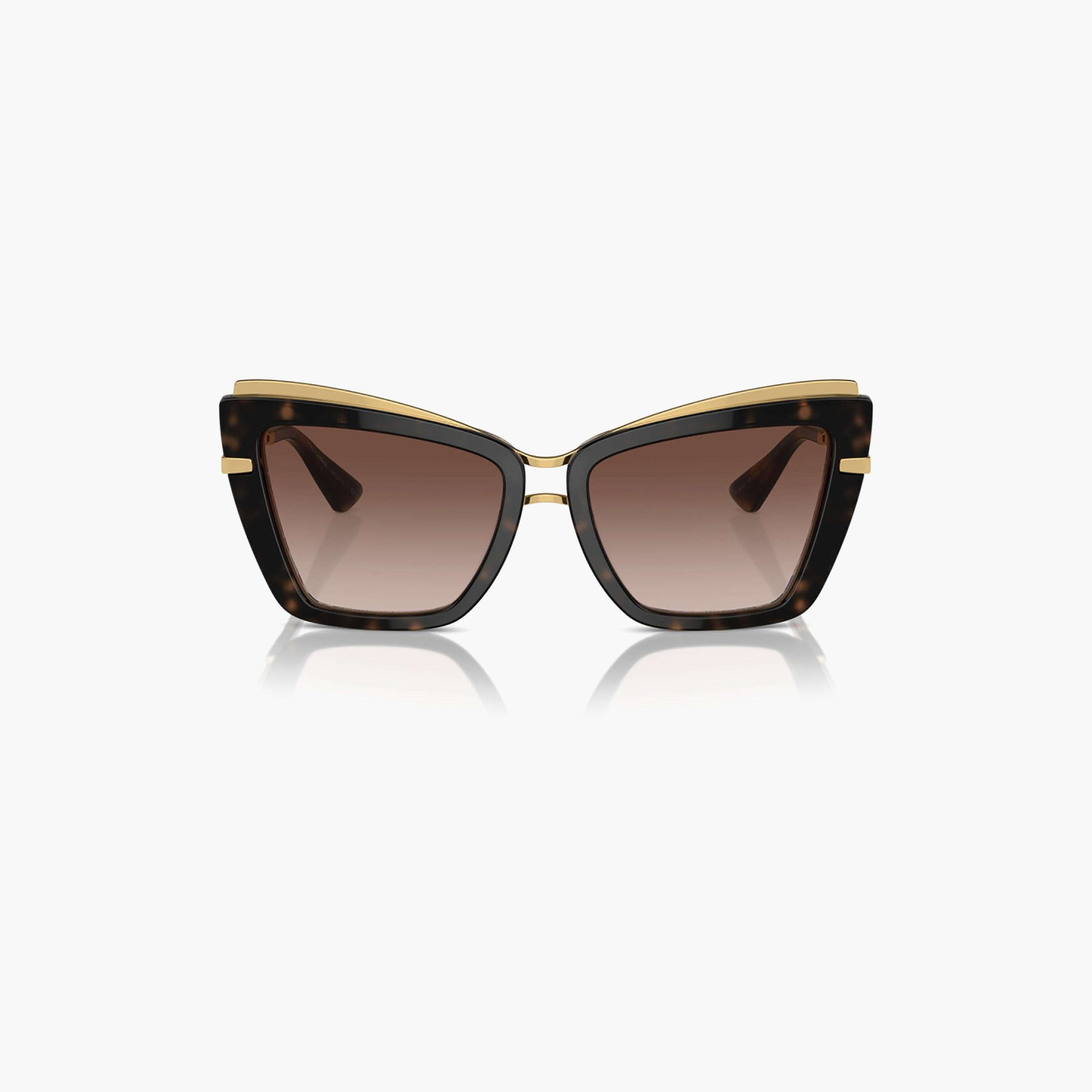 نظارات شمسية بنية اللون بتصميم عين القطة من دولتشي آند غابانا للنساء | 4472-women-sunglasses-image-1