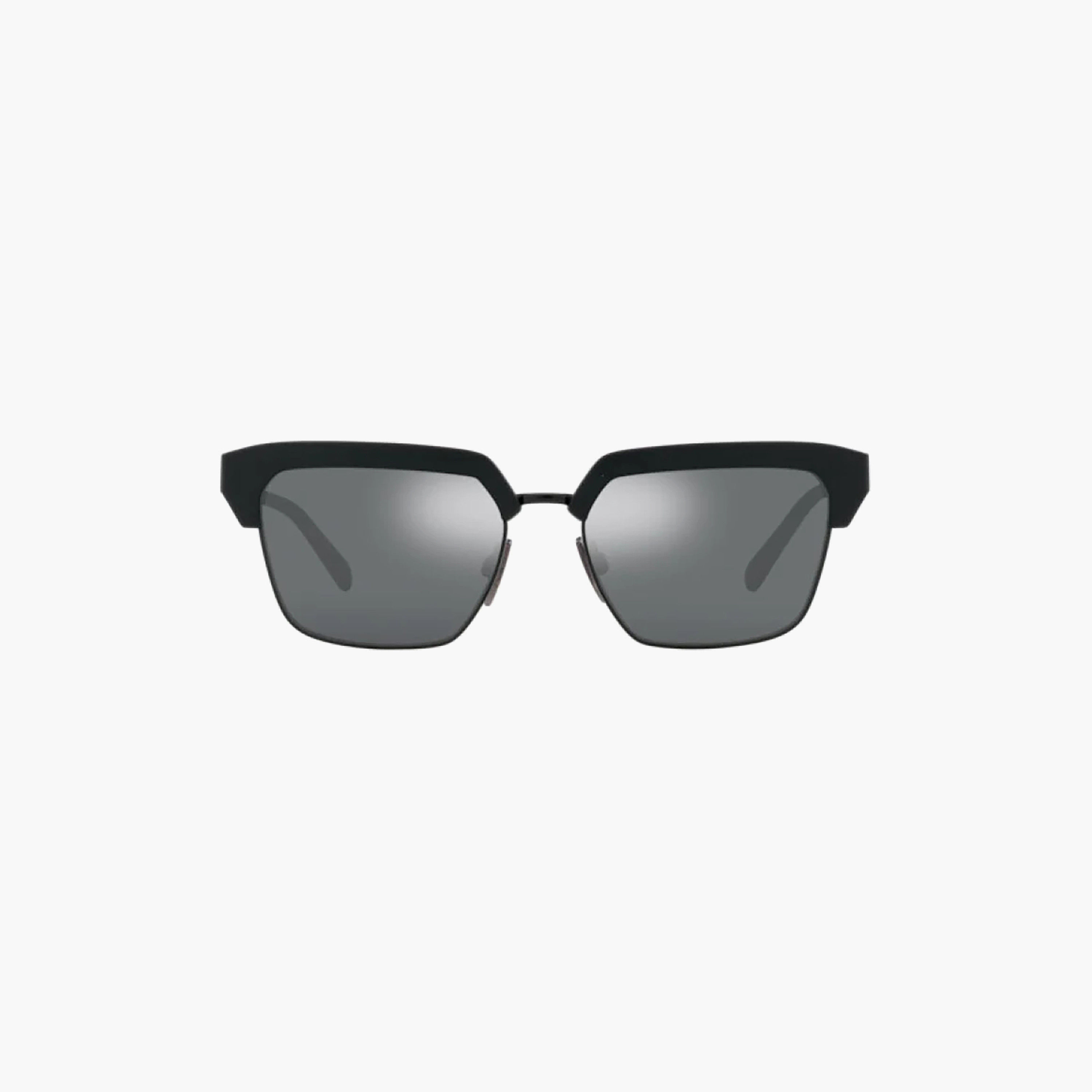Dolce & Gabbana Men Clubmaster Grey Sunglasses | 6185-men-sunglasses-image-1