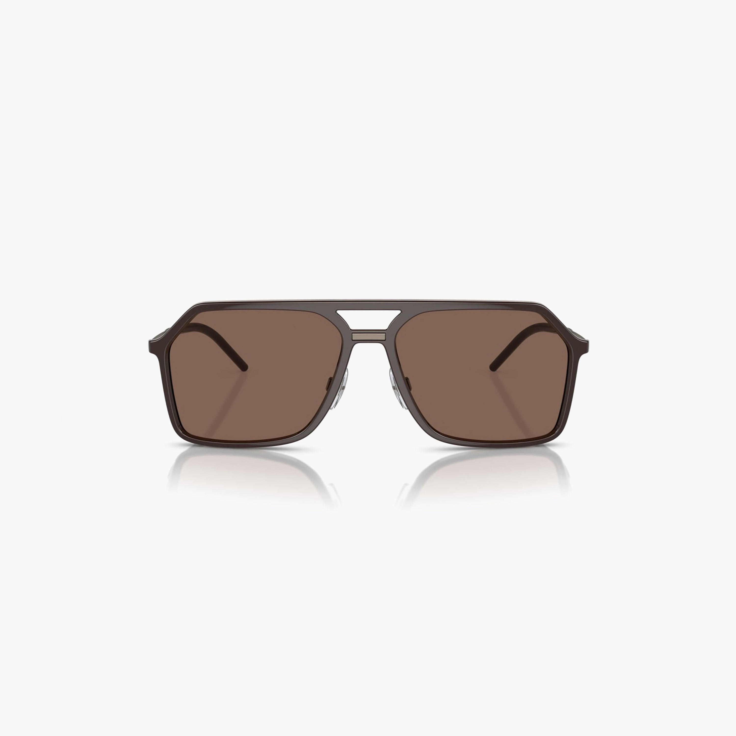 نظارات شمسية رجالية من دولتشي آند غابانا، طراز نافيغيتور، لون بني | 6196-men-sunglasses-image-1