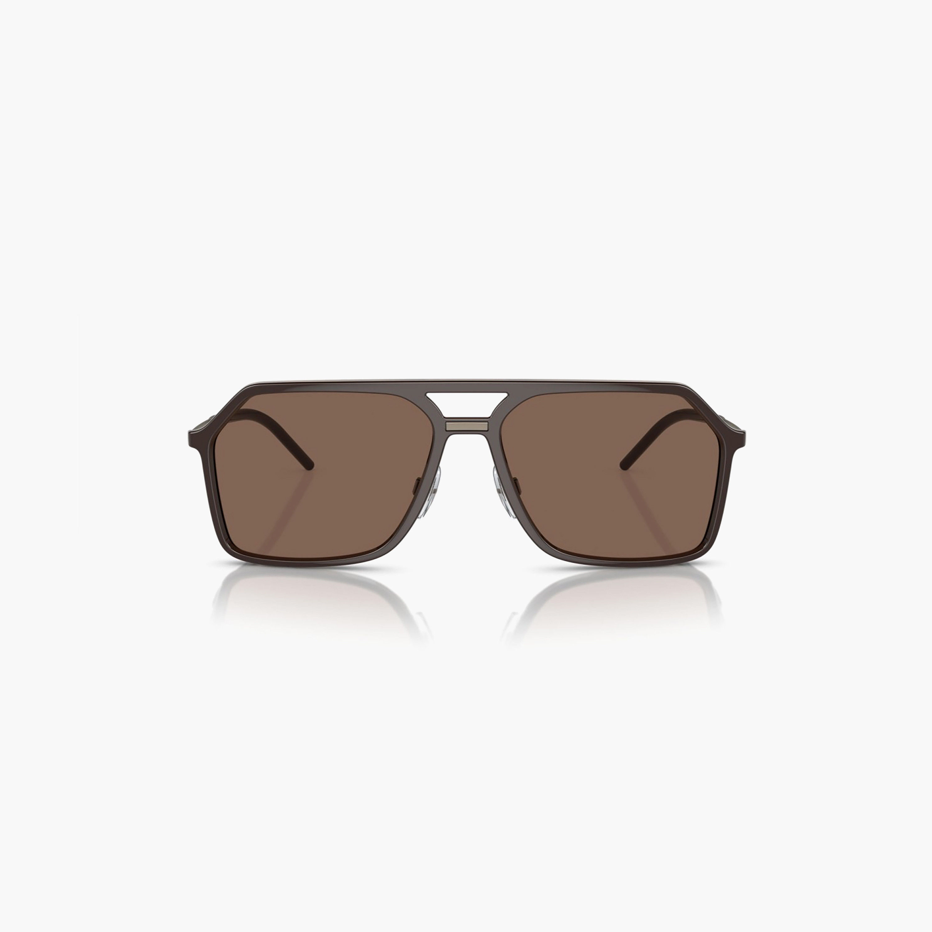 نظارات شمسية رجالية من دولتشي آند غابانا، طراز نافيغيتور، لون بني | 6196-men-sunglasses-image-1