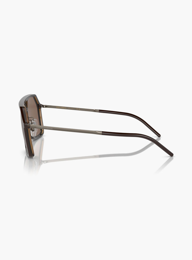 نظارات شمسية رجالية من دولتشي آند غابانا، طراز نافيغيتور، لون بني | 6196-men-sunglasses-image-2