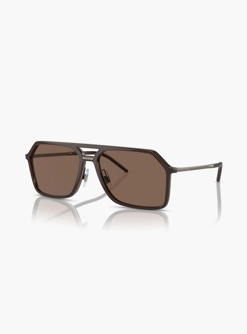 نظارات شمسية رجالية من دولتشي آند غابانا، طراز نافيغيتور، لون بني | 6196-men-sunglasses-image-3