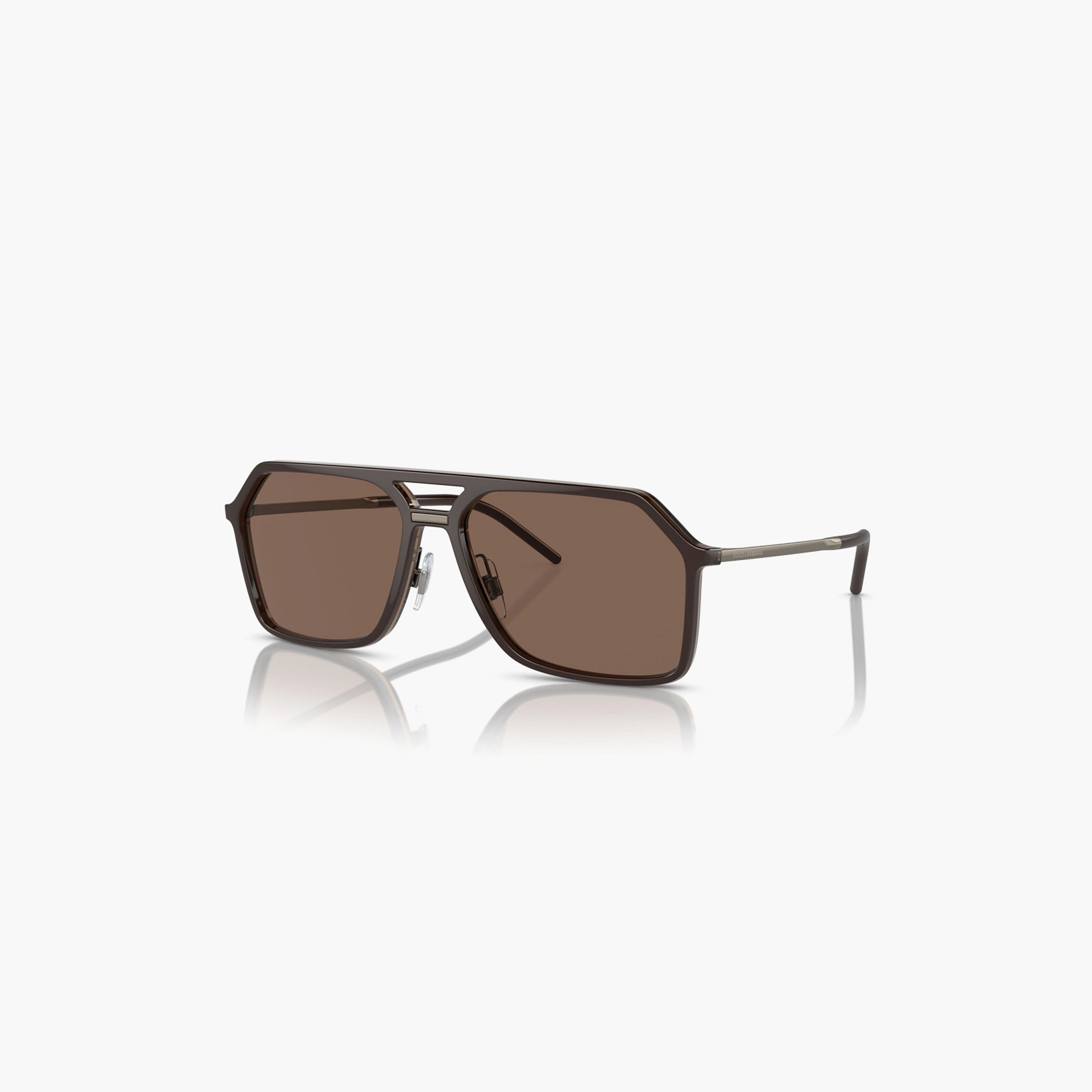 نظارات شمسية رجالية من دولتشي آند غابانا، طراز نافيغيتور، لون بني | 6196-men-sunglasses-image-3