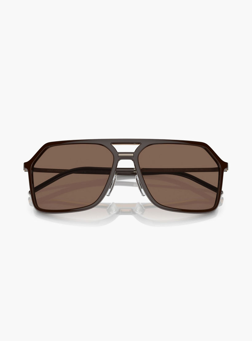نظارات شمسية رجالية من دولتشي آند غابانا، طراز نافيغيتور، لون بني | 6196-men-sunglasses-image-4