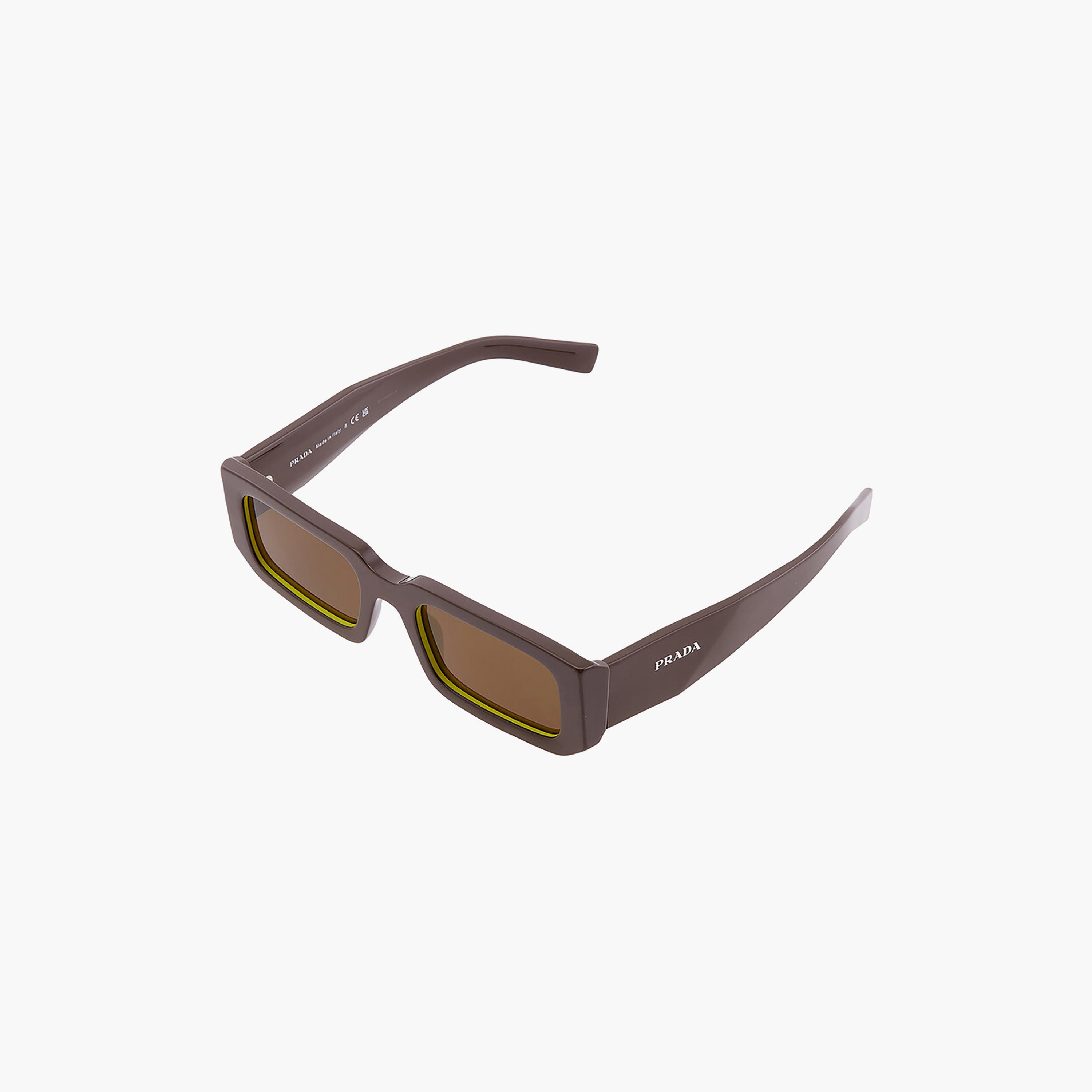 نظارات شمسية برادا رجالية مستطيلة بنية اللون | 06YS-men-sunglasses-image-3