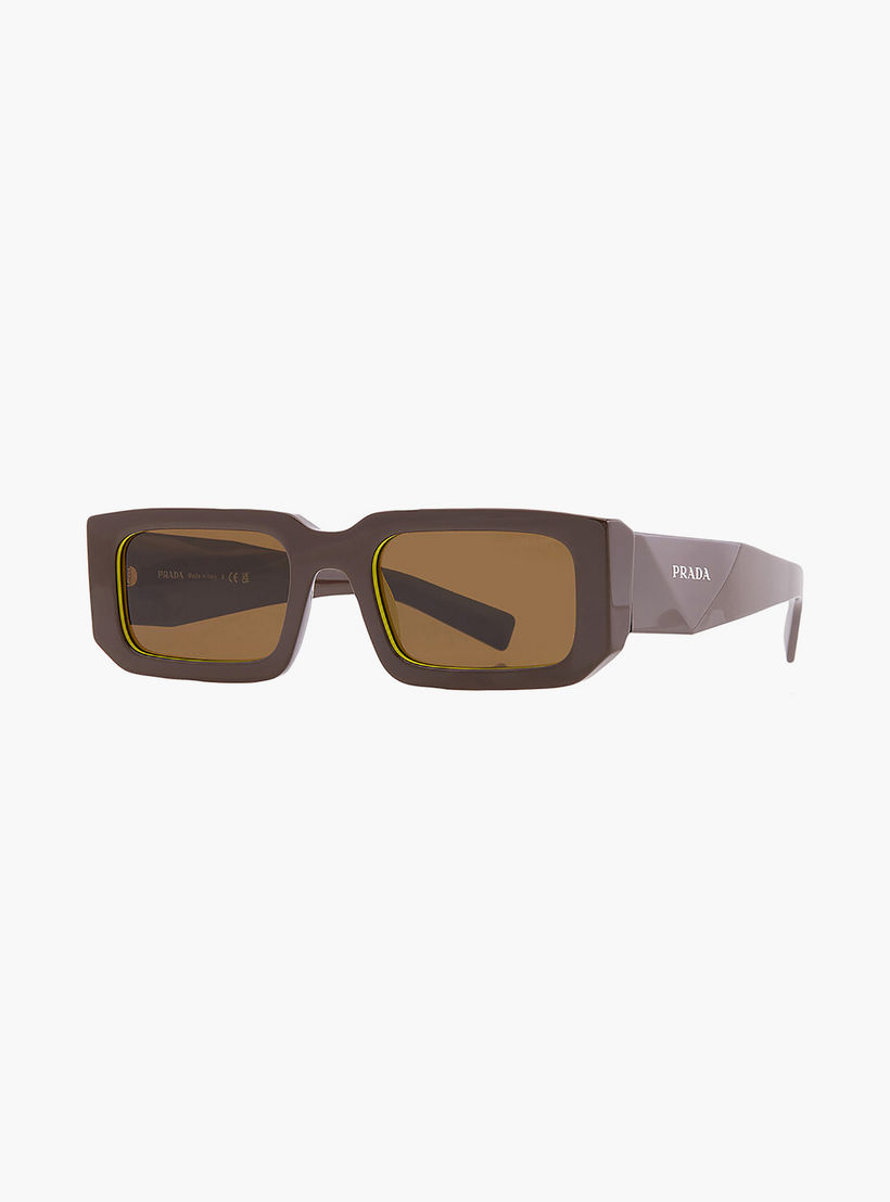 نظارات شمسية برادا رجالية مستطيلة بنية اللون | 06YS-men-sunglasses-image-4