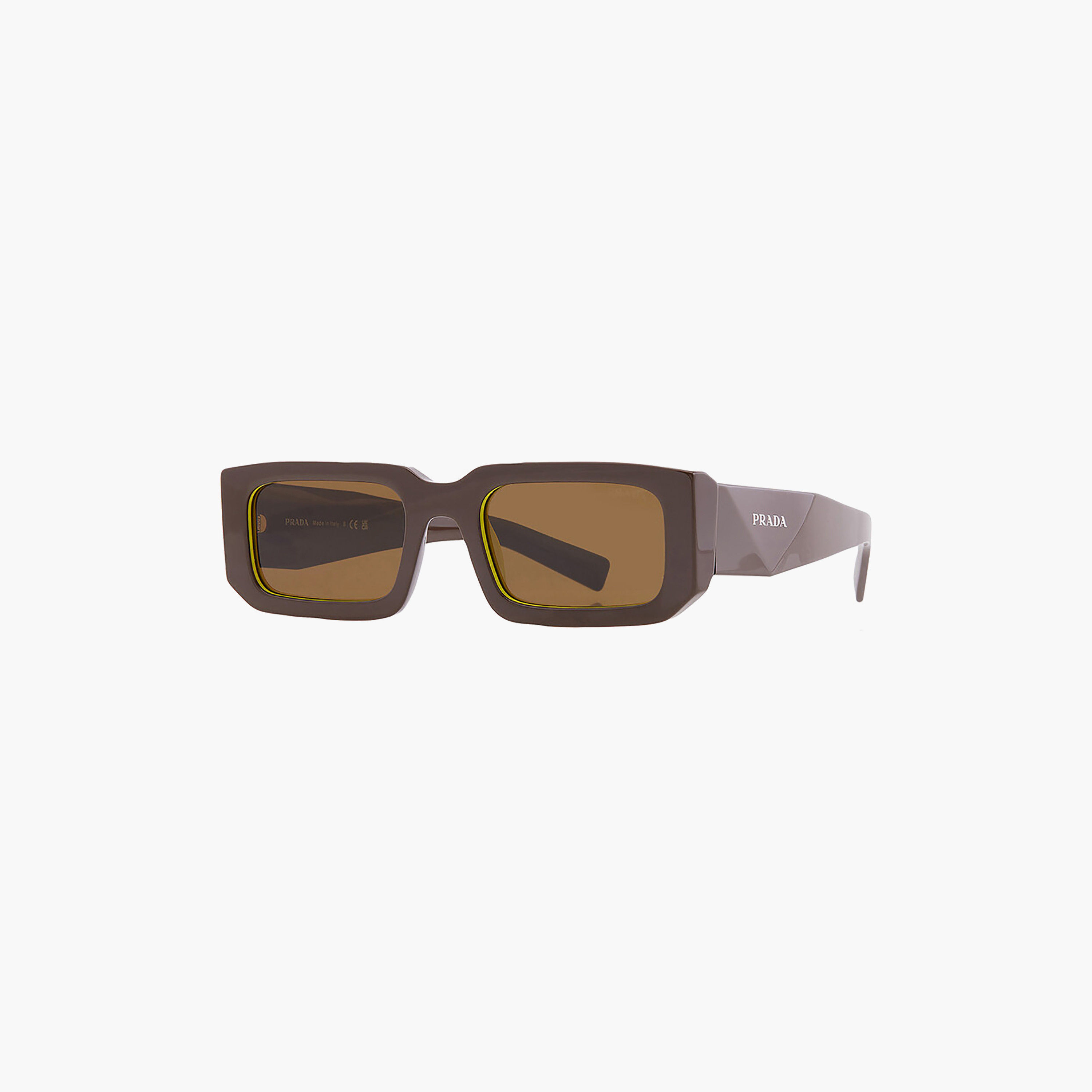 نظارات شمسية برادا رجالية مستطيلة بنية اللون | 06YS-men-sunglasses-image-4