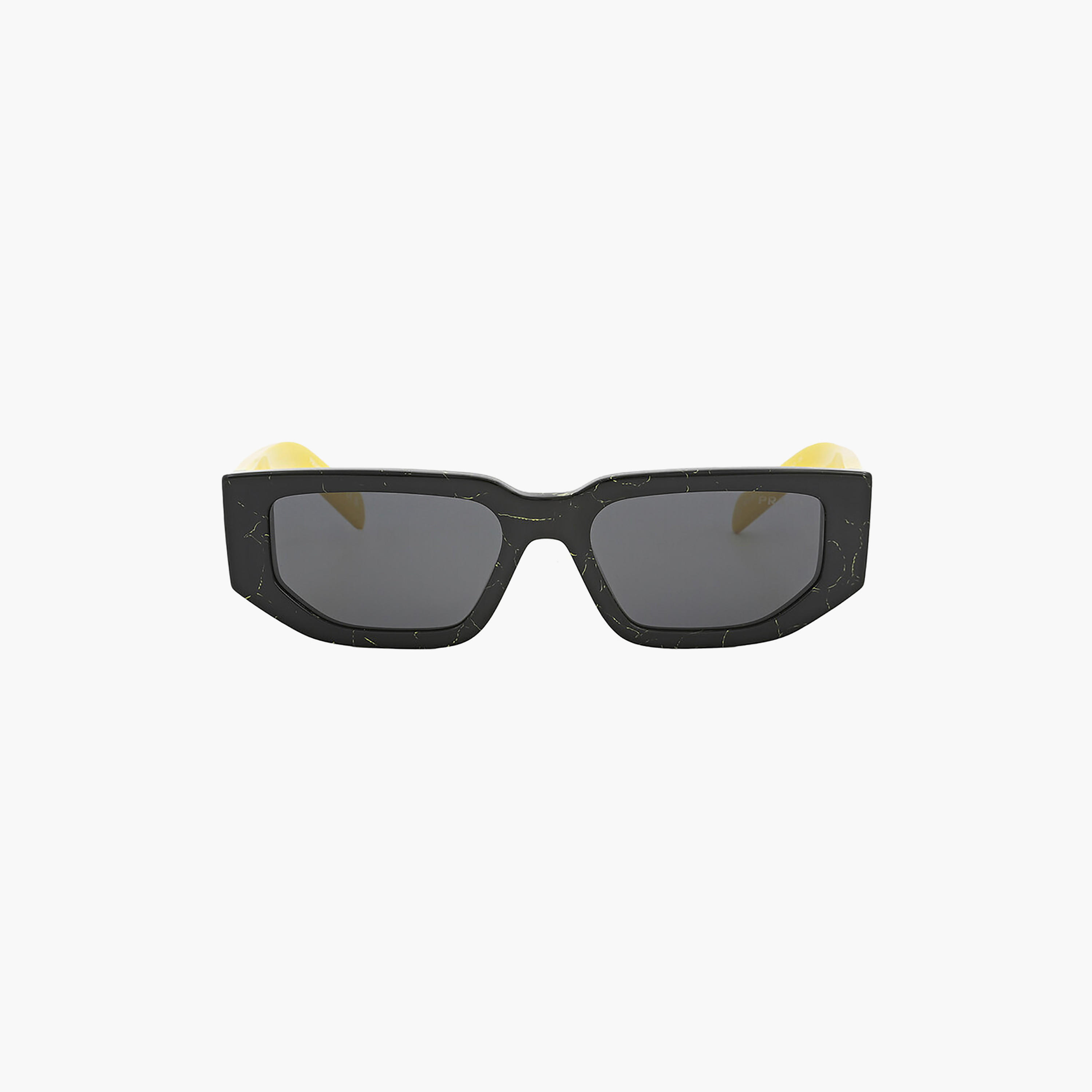 نظارات شمسية رمادية مستطيلة الشكل للرجال من برادا | 09ZS-men-sunglasses-image-1