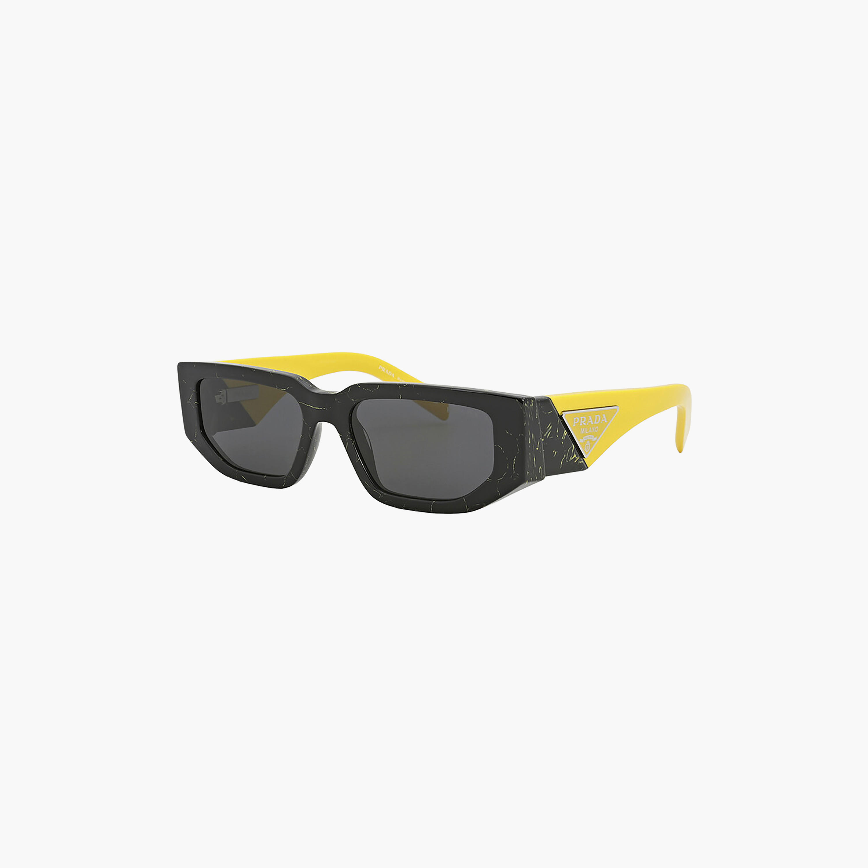 نظارات شمسية رمادية مستطيلة الشكل للرجال من برادا | 09ZS-men-sunglasses-image-3