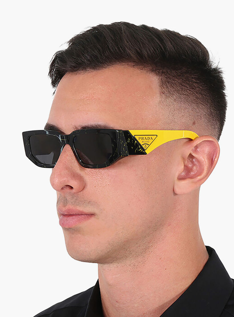 Prada Men Rectangle Grey Sunglasses | 09ZS-men-sunglasses-image-6