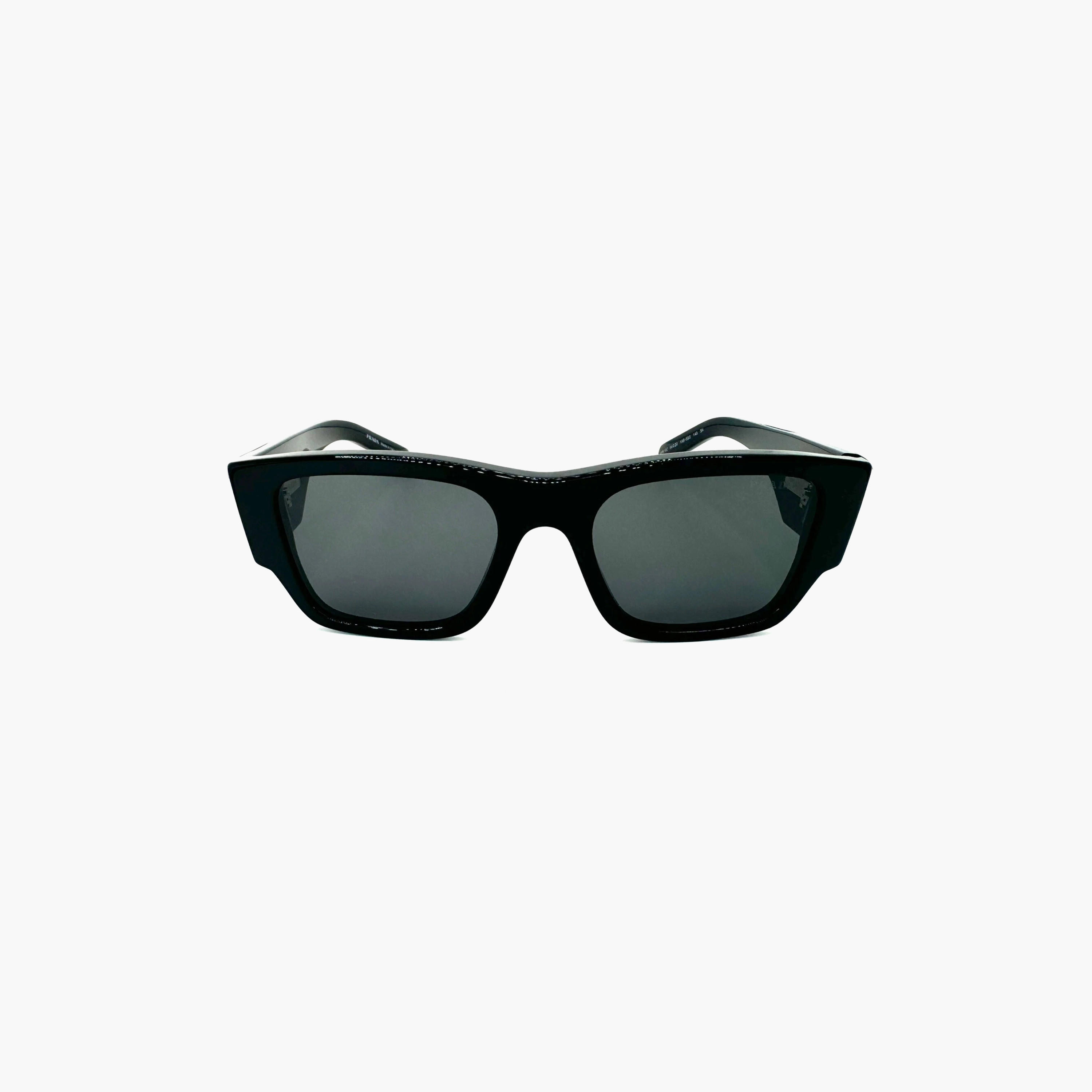 نظارات شمسية رمادية مستطيلة الشكل للرجال من برادا | 10ZS-men-sunglasses-image-1