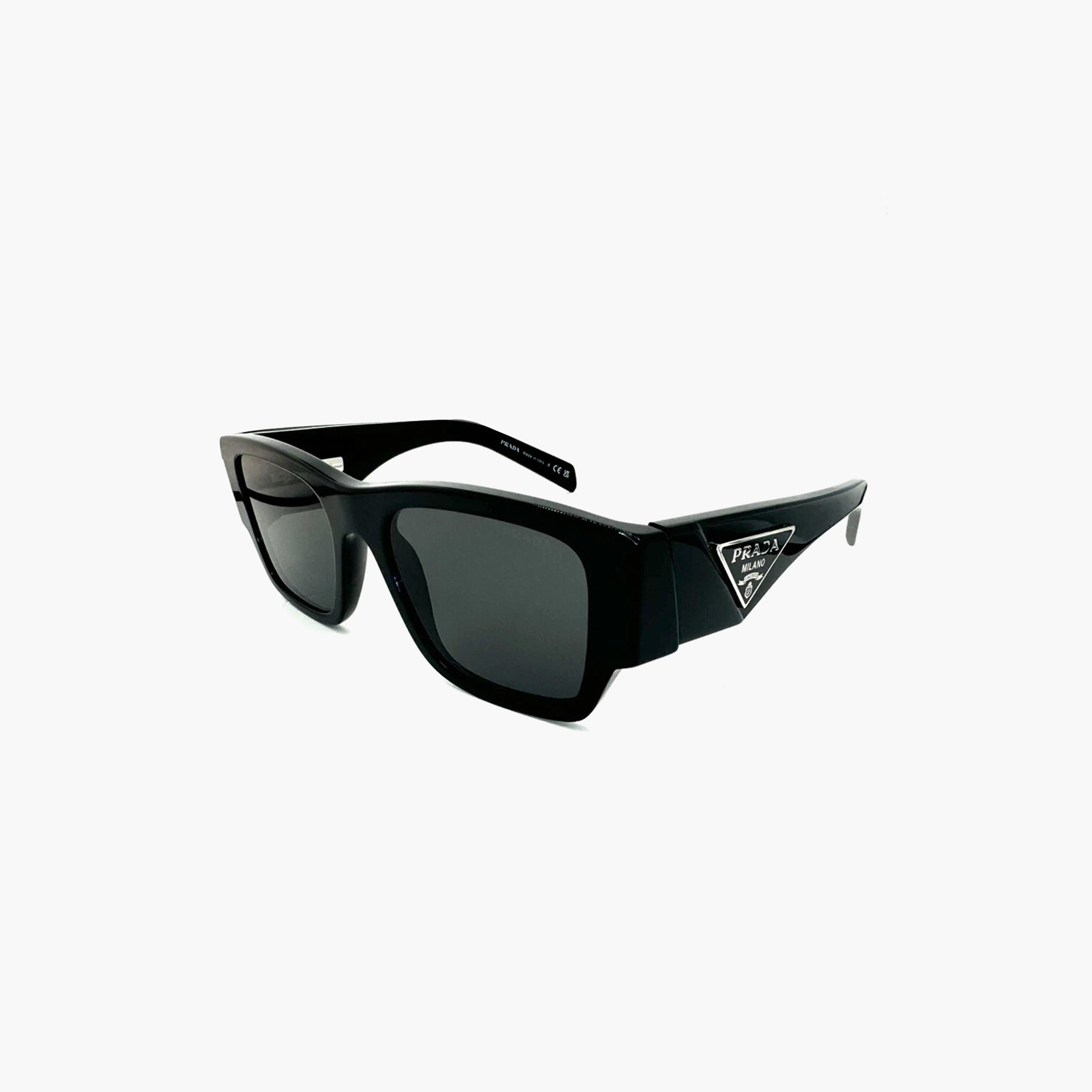 نظارات شمسية رمادية مستطيلة الشكل للرجال من برادا | 10ZS-men-sunglasses-image-2