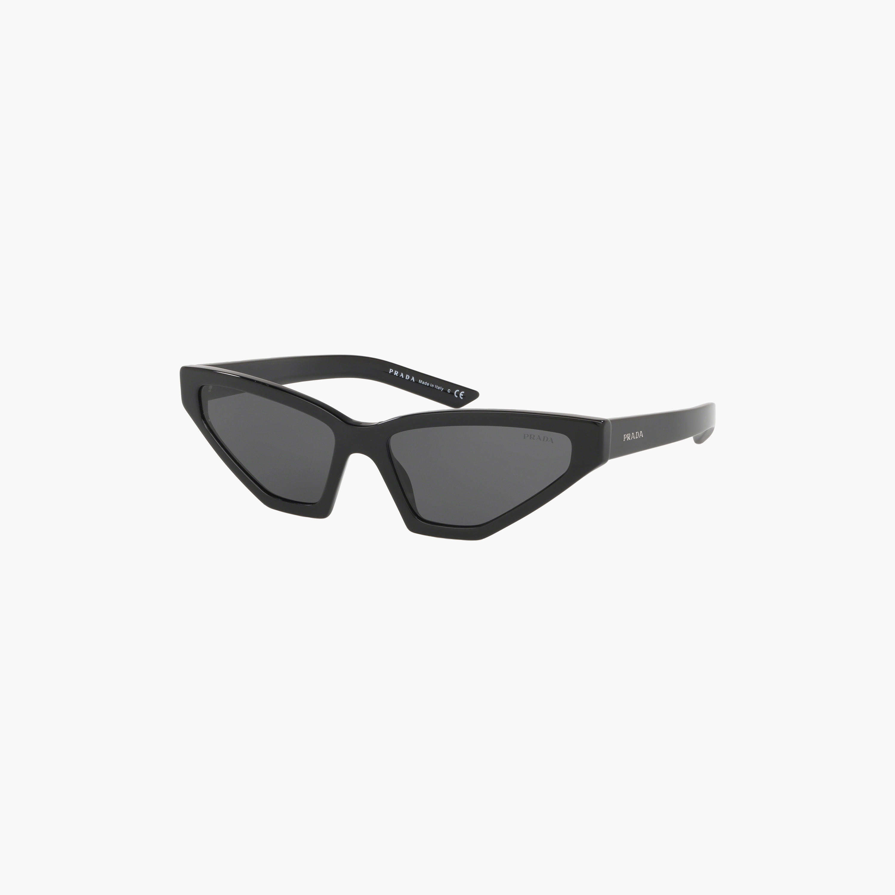 نظارات شمسية رمادية بتصميم عين القطة من برادا للرجال | 12VS-men-sunglasses-image-3