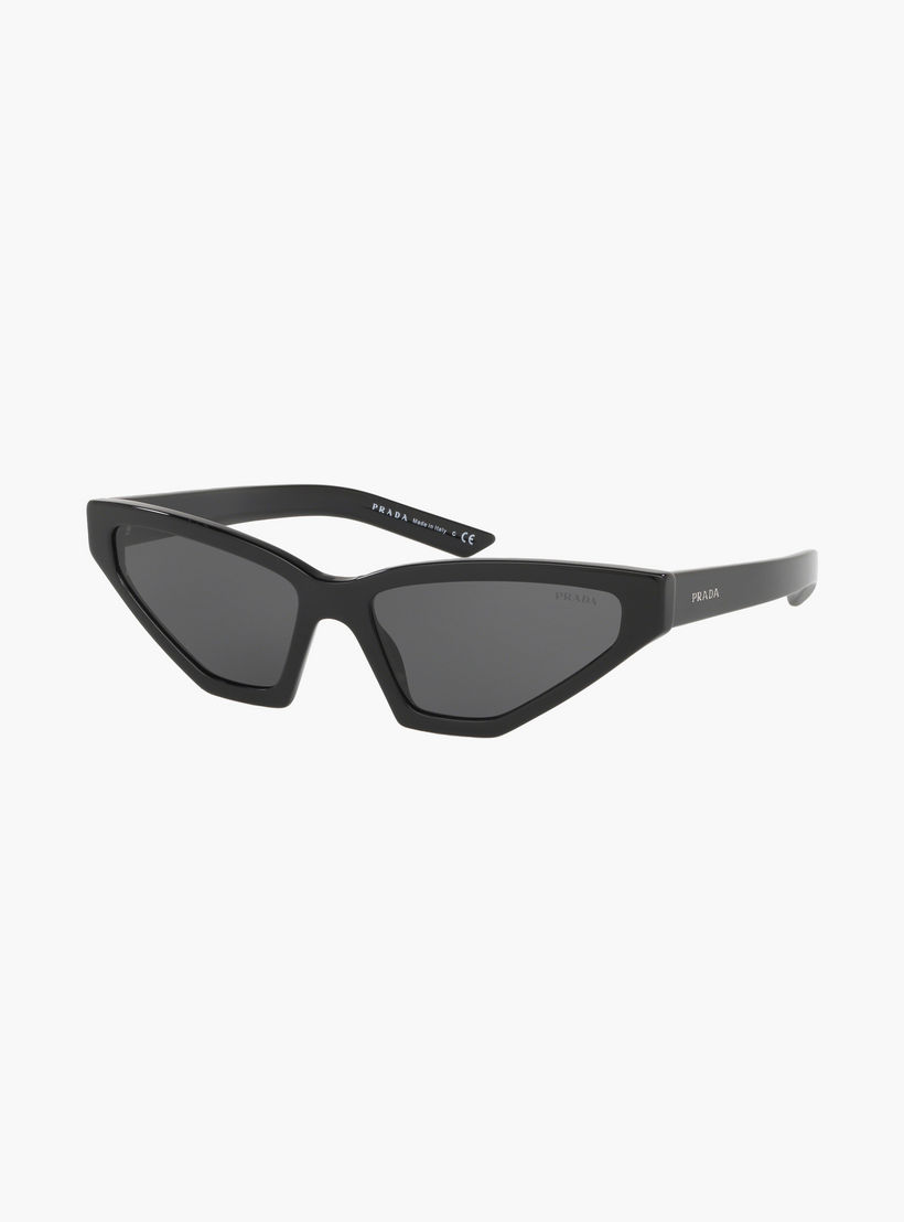 نظارات شمسية رمادية بتصميم عين القطة من برادا للرجال | 12VS-men-sunglasses-image-3