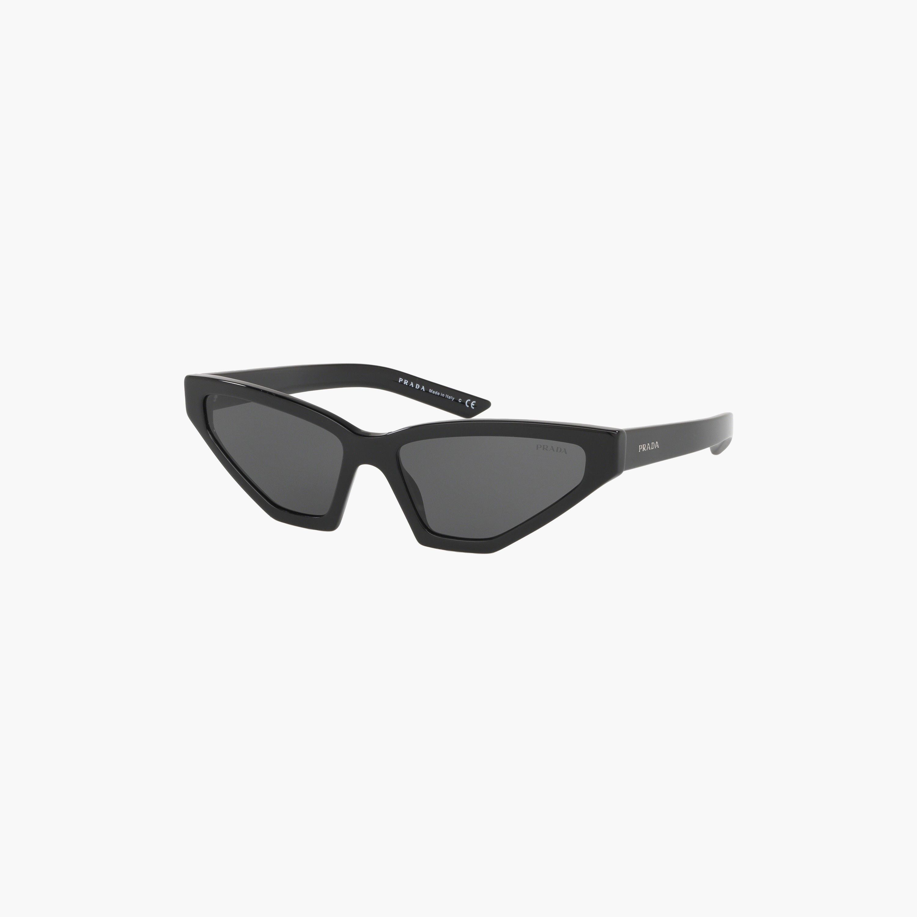 نظارات شمسية رمادية بتصميم عين القطة من برادا للرجال | 12VS-men-sunglasses-image-3