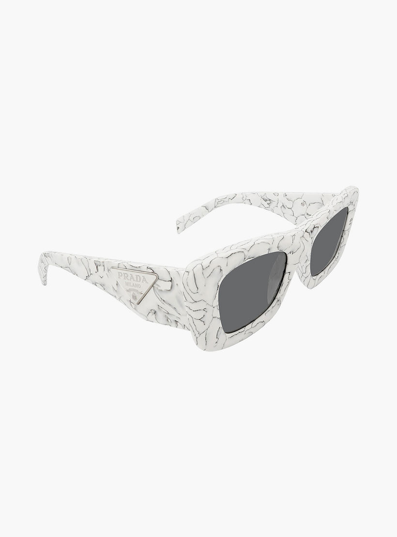 نظارات شمسية برادا نسائية مستطيلة رمادية | 13ZS-women-sunglasses-image-3