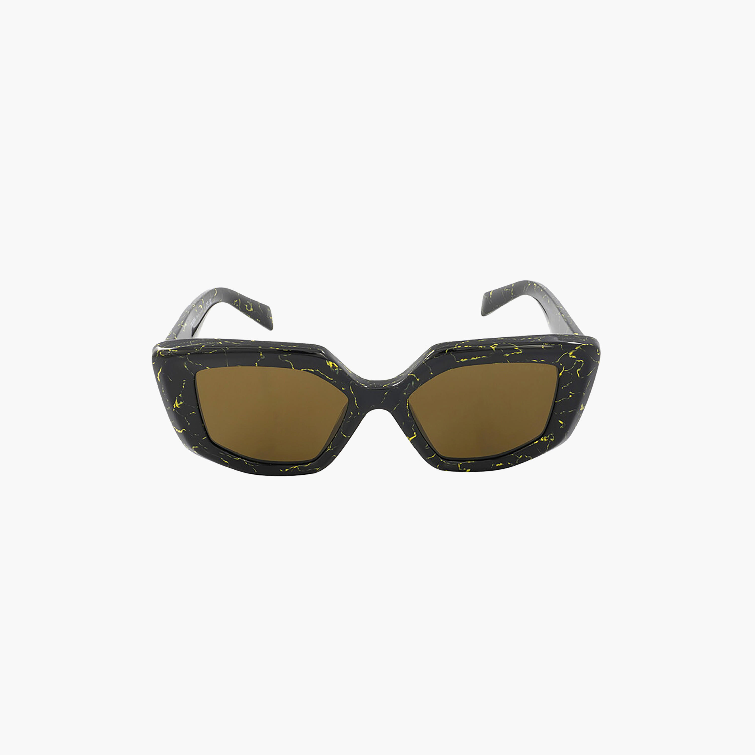 نظارات شمسية برادا نسائية مستطيلة بنية اللون | 14ZS-women-sunglasses-image-1